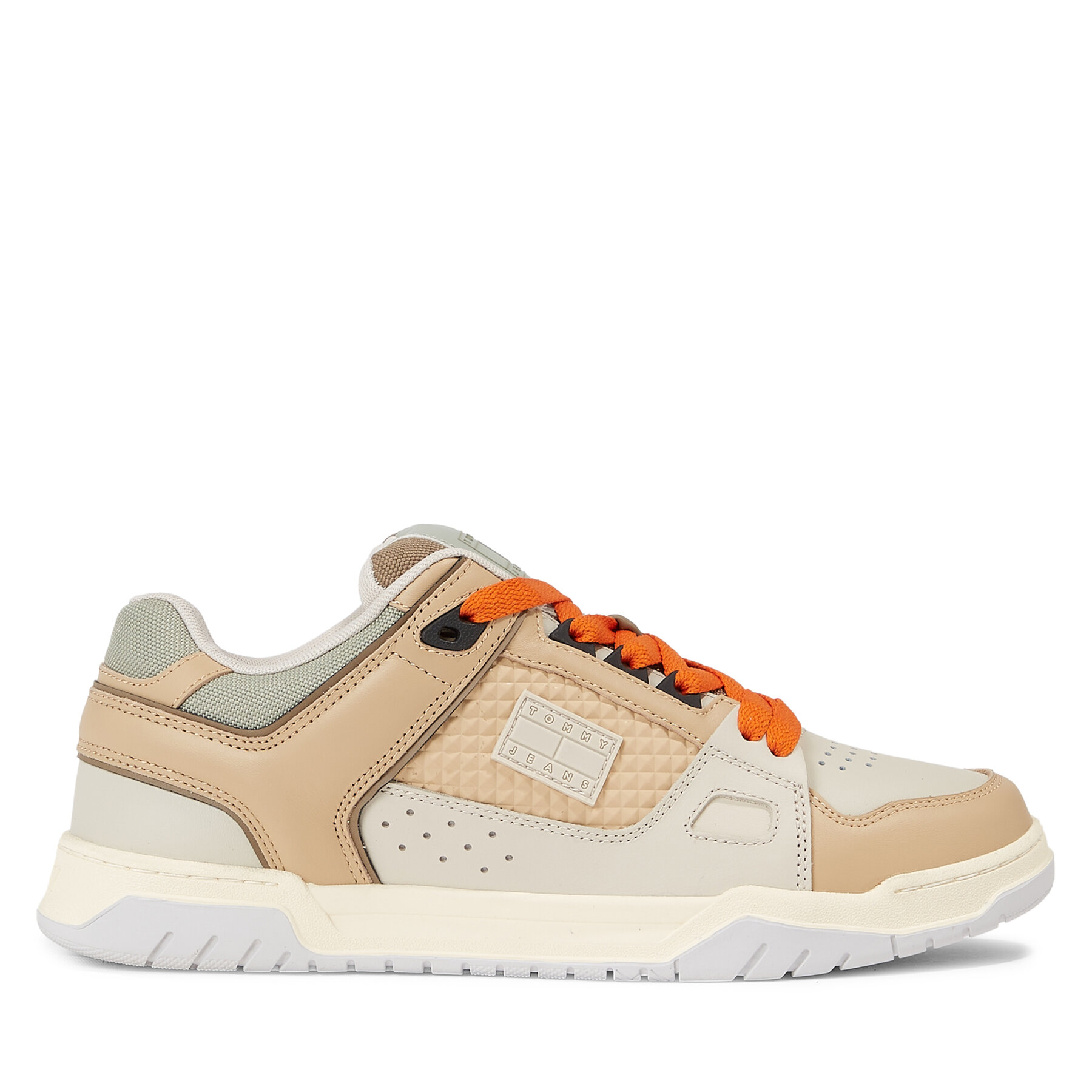Sneakers Tommy Jeans Tjm Leather Skater Tongue EM0EM01260 Beige