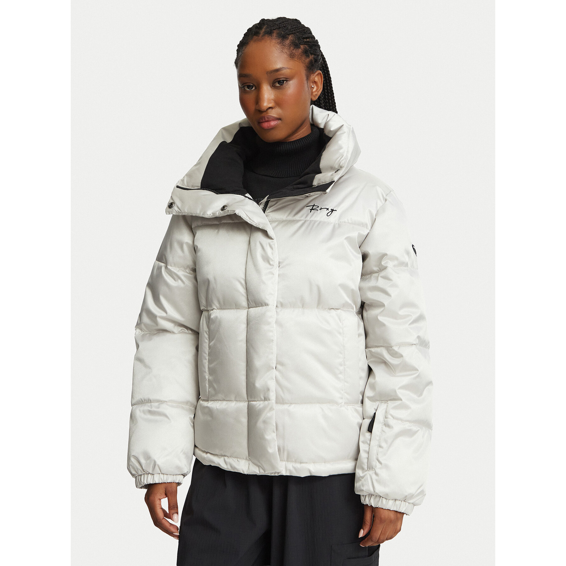 Roxy Winterjacke ERJTJ03545 Silberfarben Regular Fit