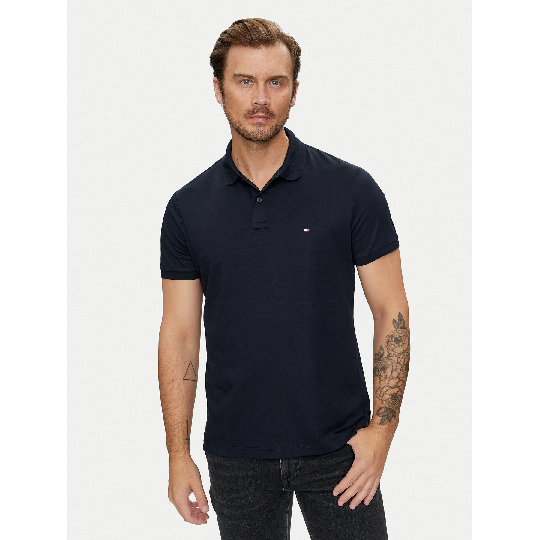 Tommy Hilfiger Polo Essential MW0MW35585 Blu Scuro Regular Fit