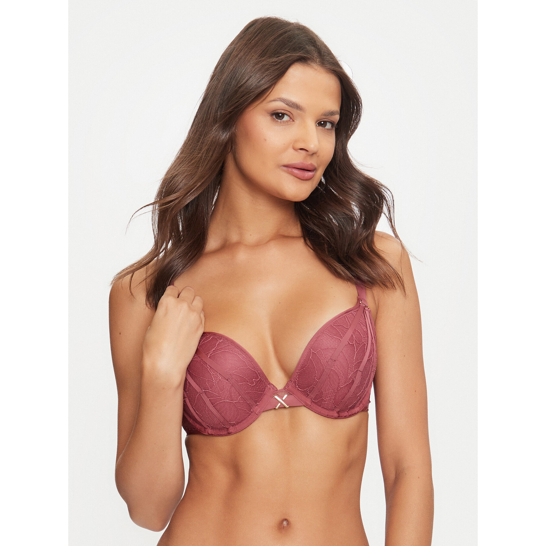 Chantelle X Reggiseno Push-up Xquisite C01ANR Rosa, Taglia 75C, taglia : 75C