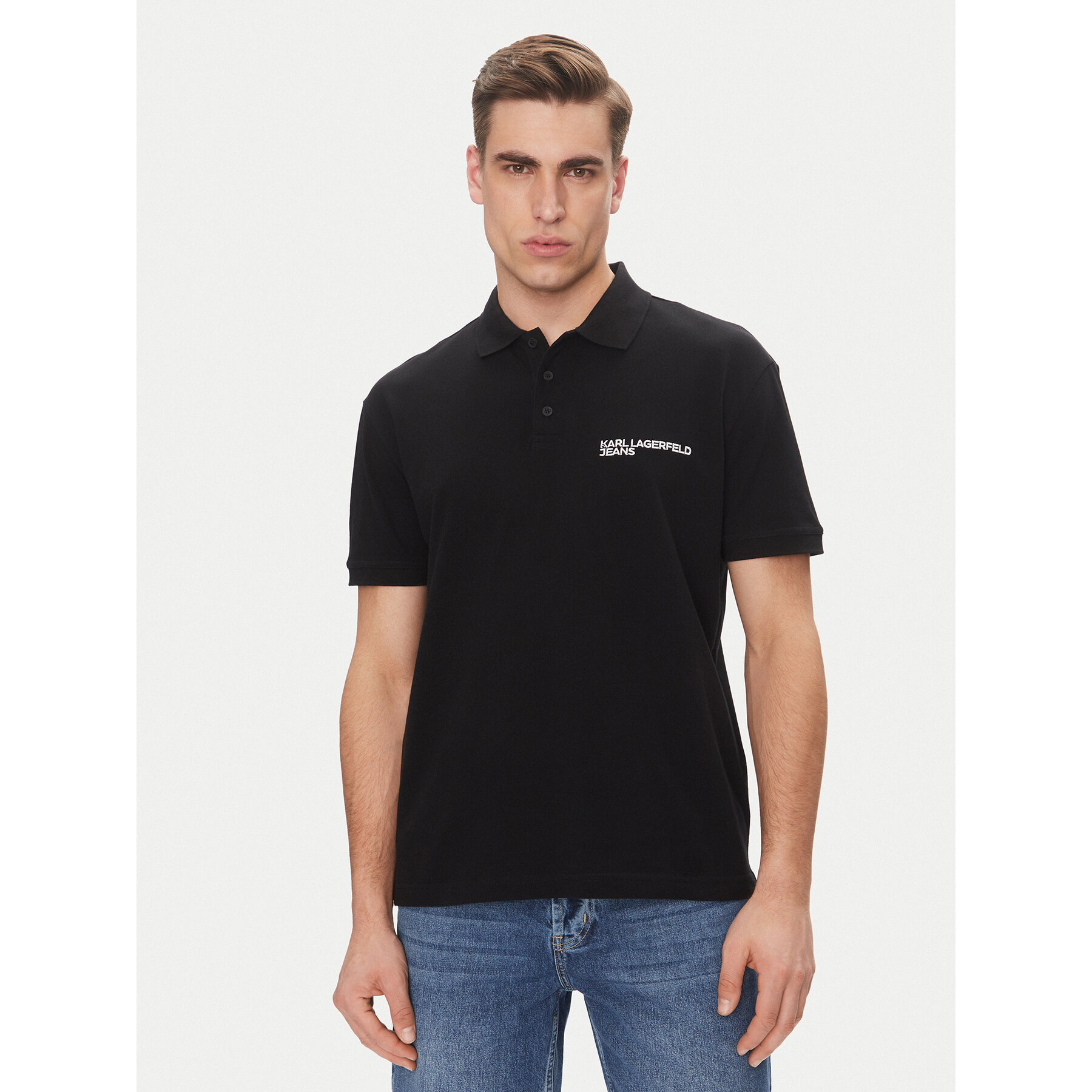 Karl Lagerfeld Jeans Polo A2M17094 Nero Regular Fit