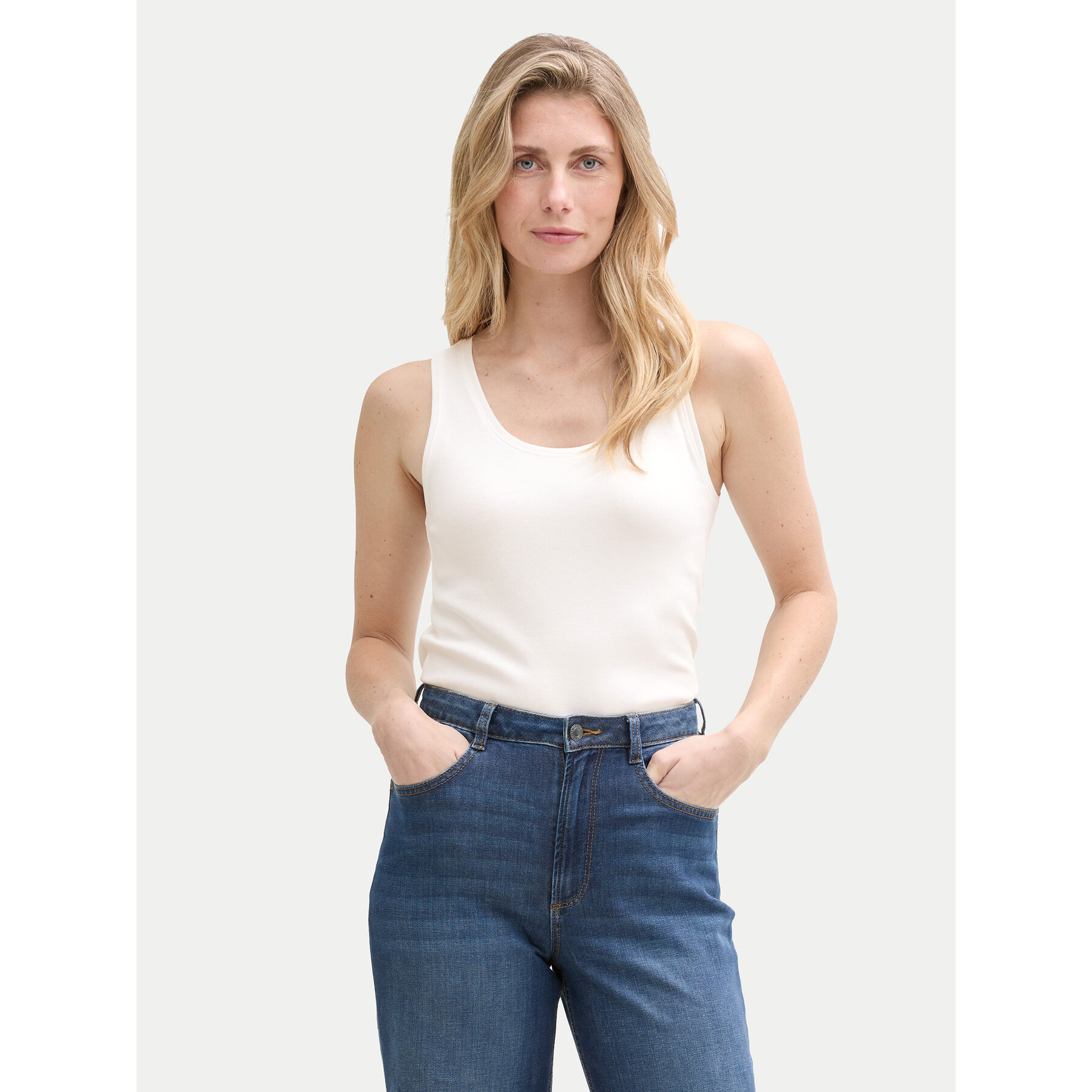 Tom Tailor Top 1045540 Bianco Regular Fit