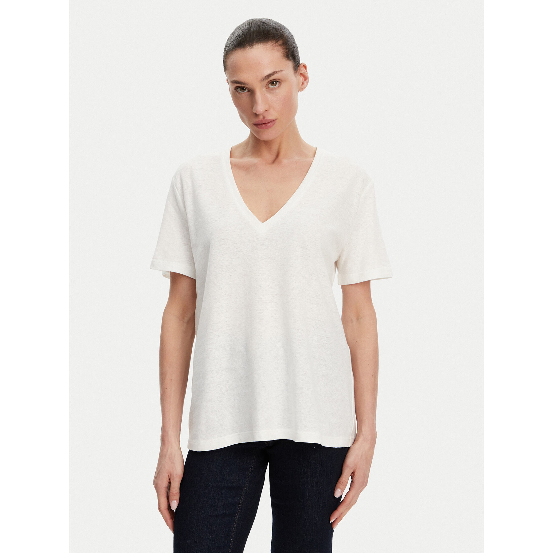 ACCESS FASHION T-shirt 53-2148-611 Bianco Regular Fit