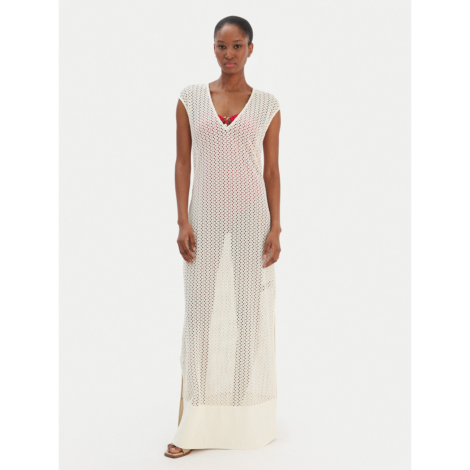 Seafolly Strandkleid 55530-DR Beige Regular Fit