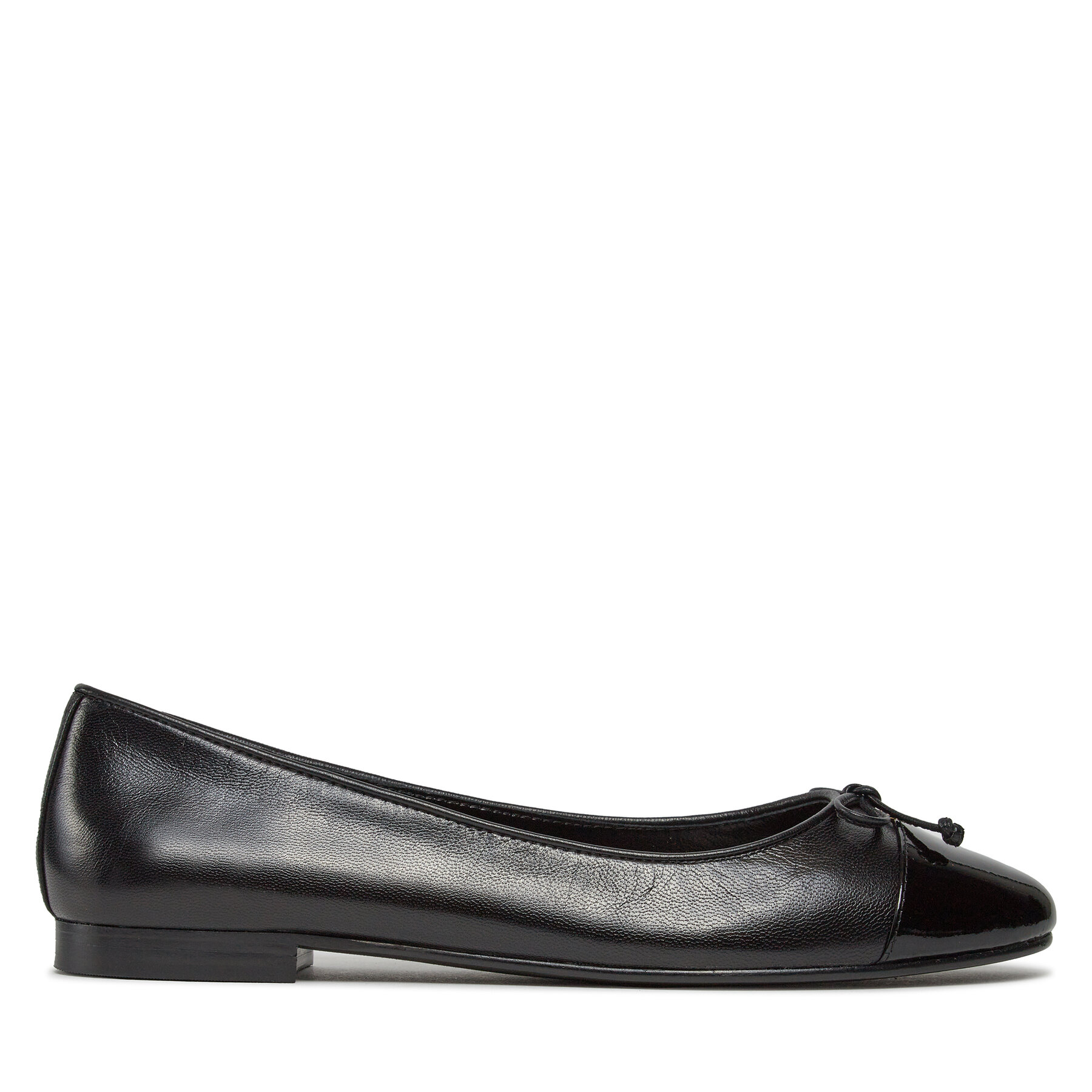 Balerina Tory Burch Cap-Toe Ballet 154511 Fekete
