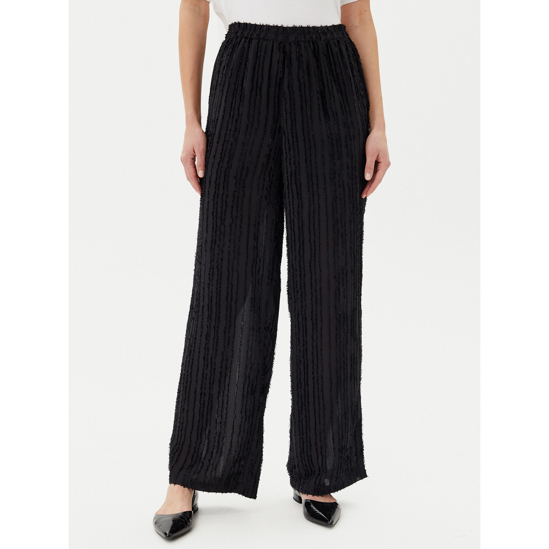 Pieces Stoffhose Tobine 17157928 Schwarz Regular Fit