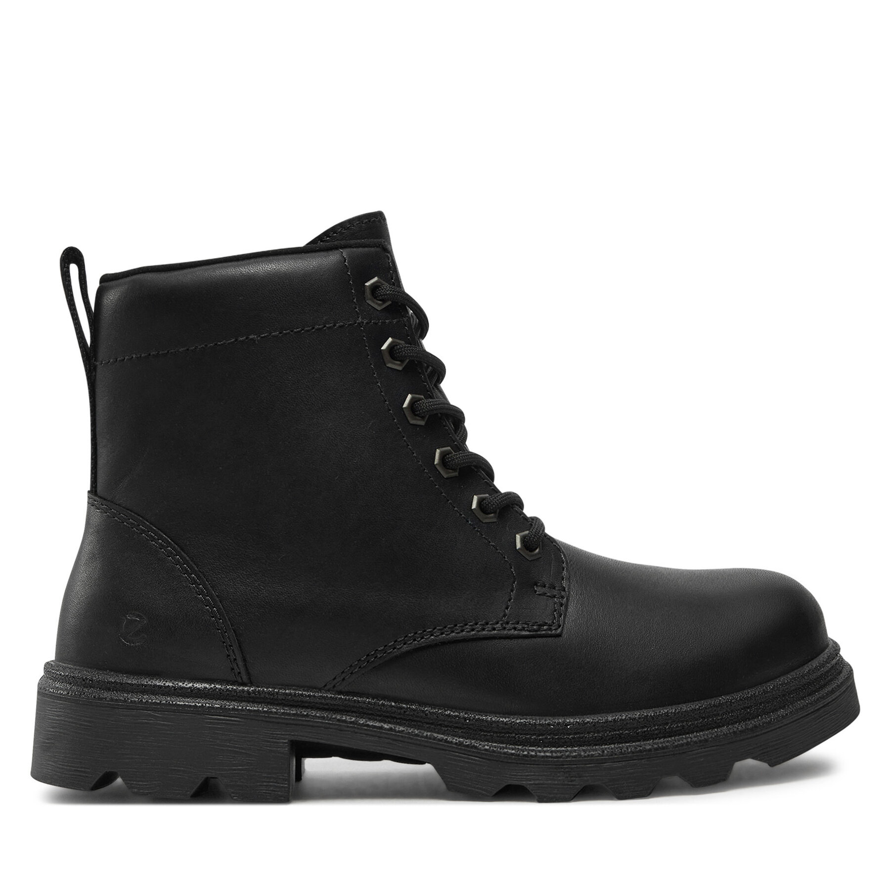 Šnurovacia obuv ECCO Grainer K 72822301001 Čierna