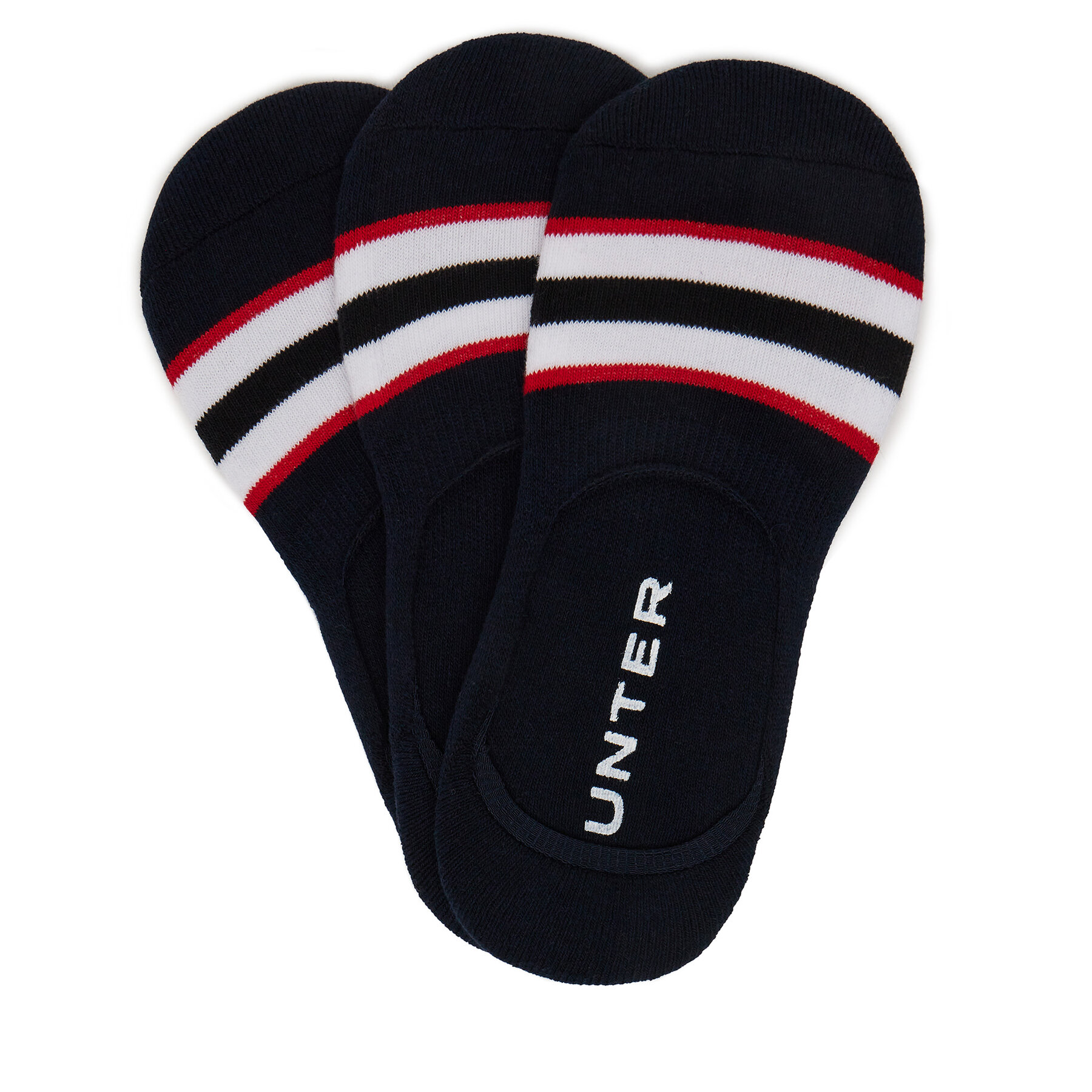 Șosete joase Hunter AS_HUNTER_03S_SS25 (3-PACK) Bleumarin