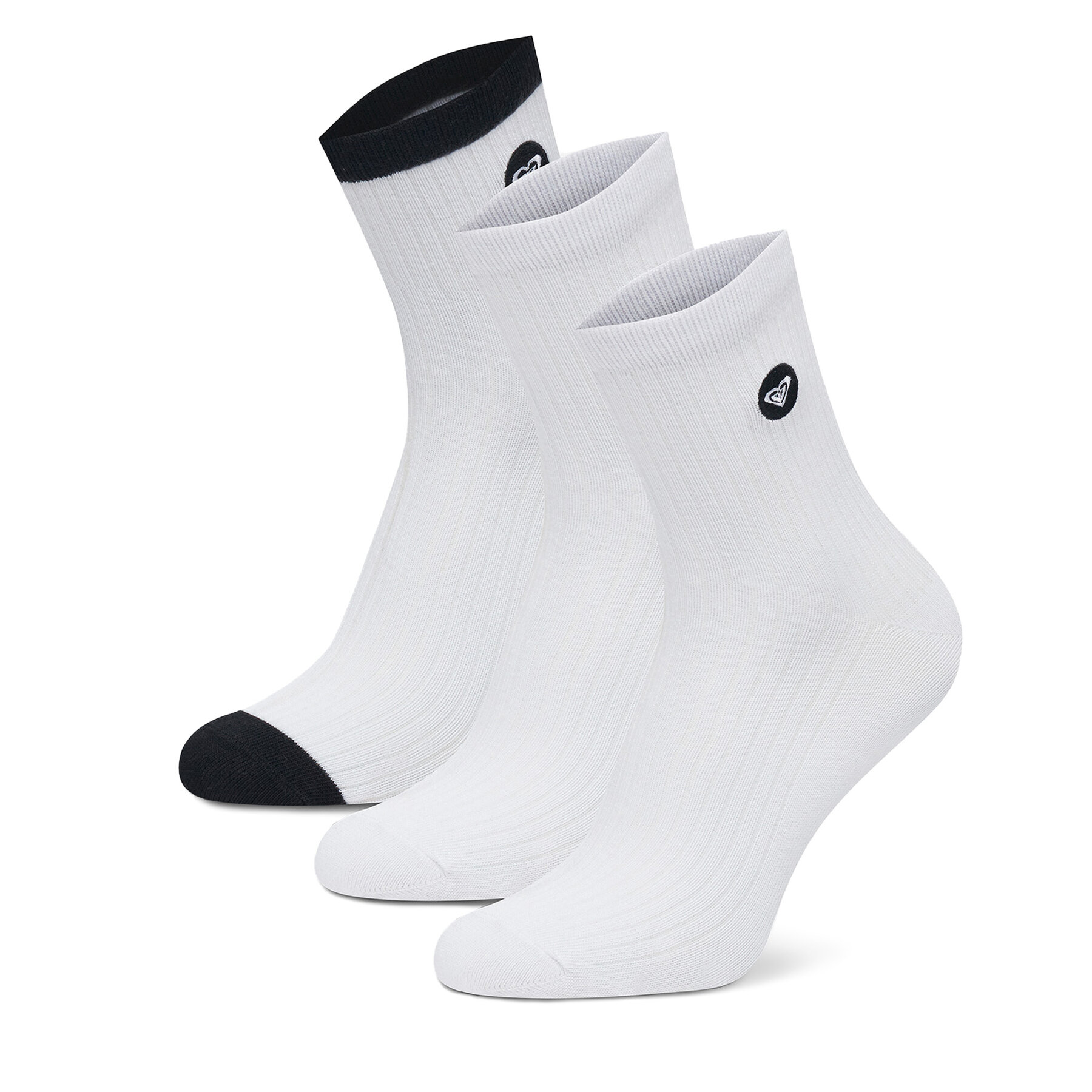 Șosete scurte Roxy AS_ROXY_02Z_SS25 (3-PACK) Alb
