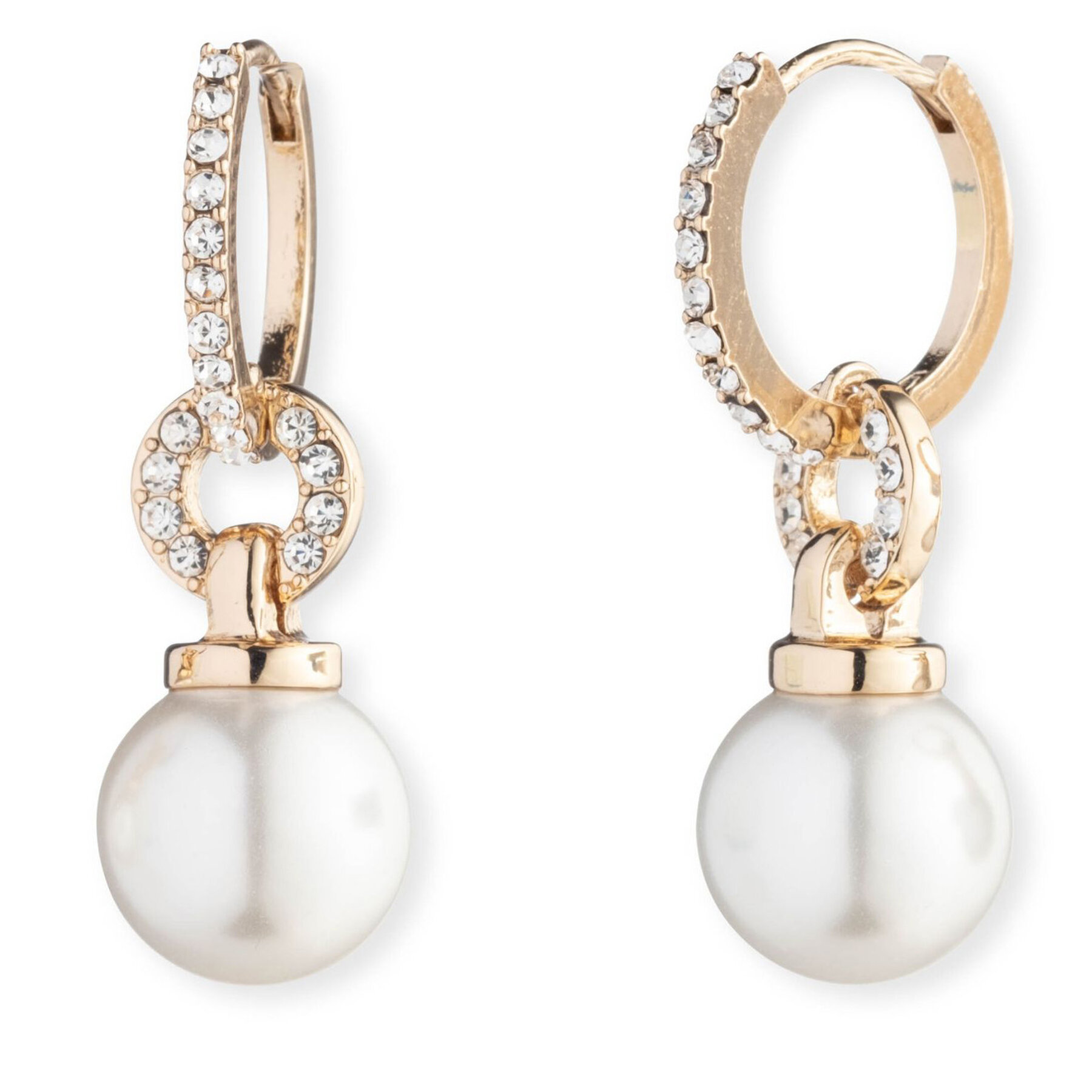 Örhängen LAUREN RALPH LAUREN Pe Pearl Huggie Drop 14G00892 Gyllene