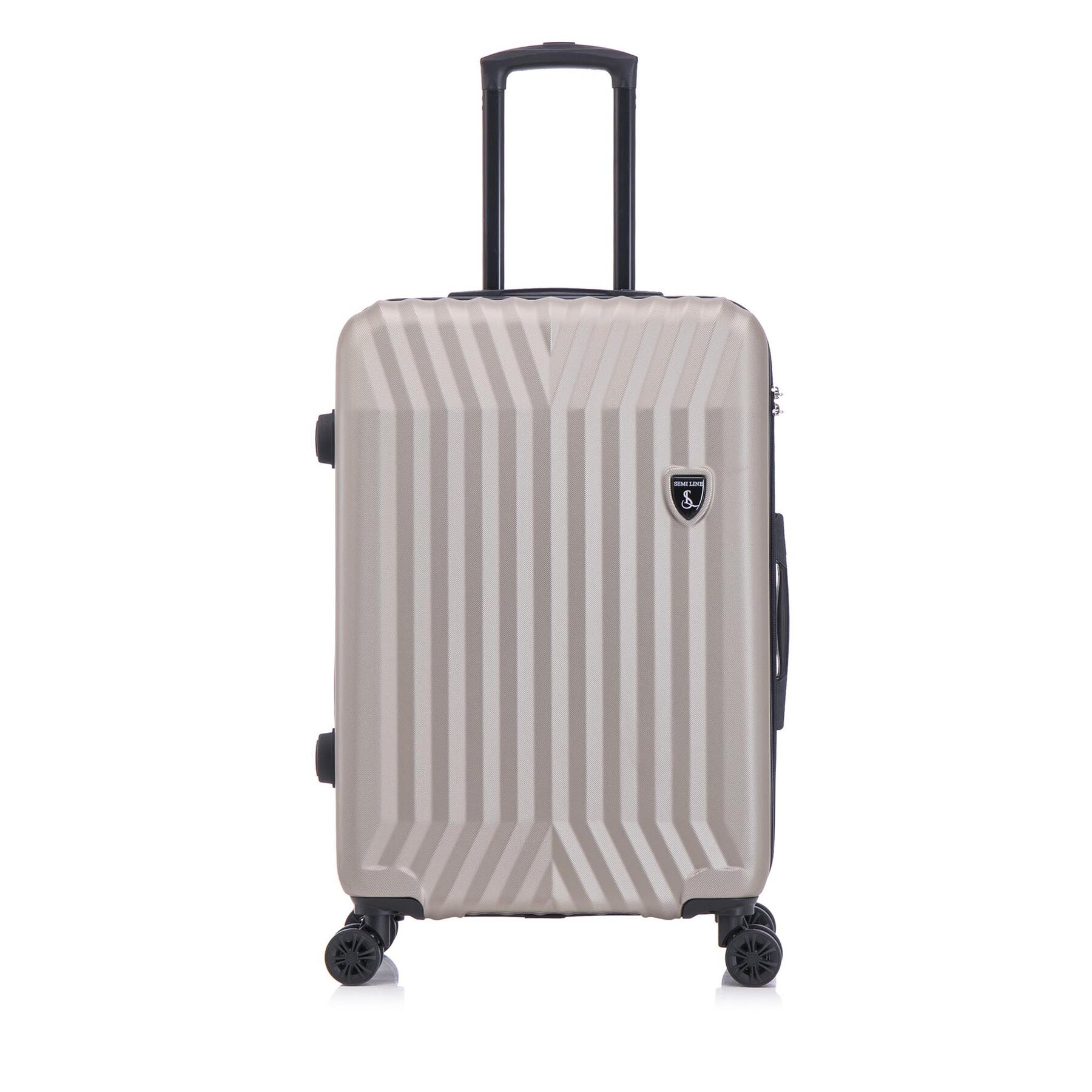 Stor resväska Semi Line T5858-3 Gyllene