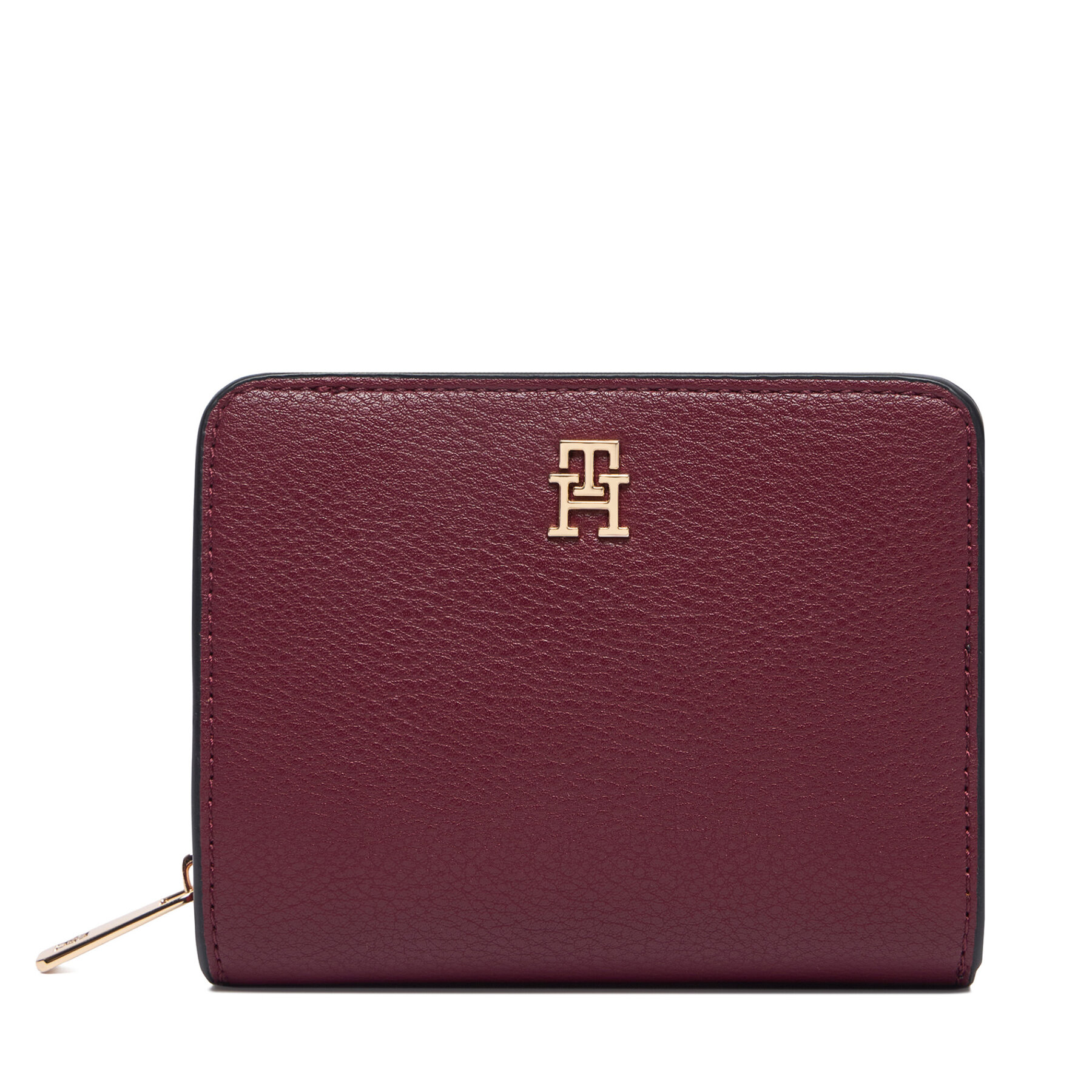 Πορτοφόλι Tommy Hilfiger Th Icon Med Za W/ Flap Seasonal AW0AW18758 Μπορντό