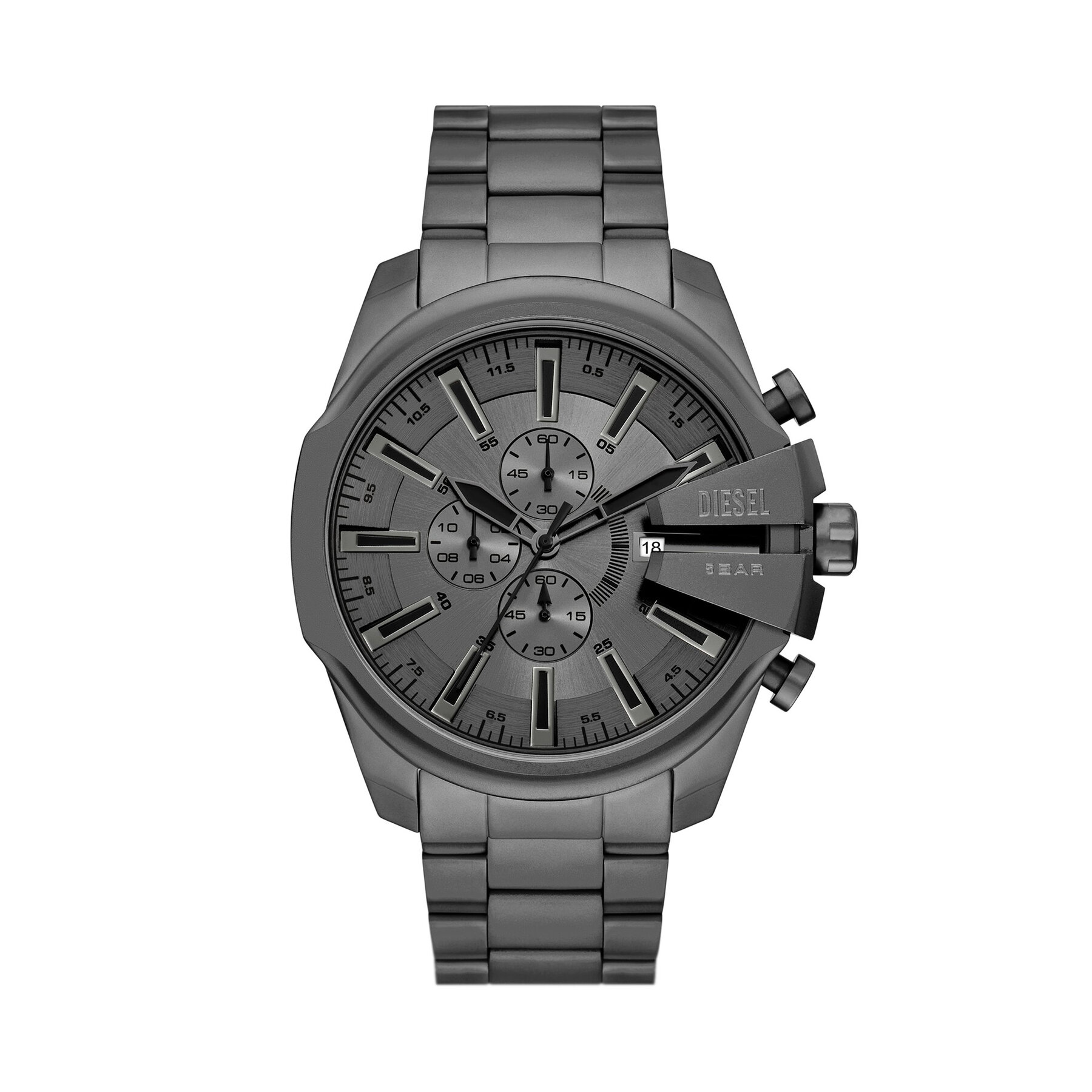 Часовник Diesel Mega Chief Slim Chronograph DZ4676 Сив