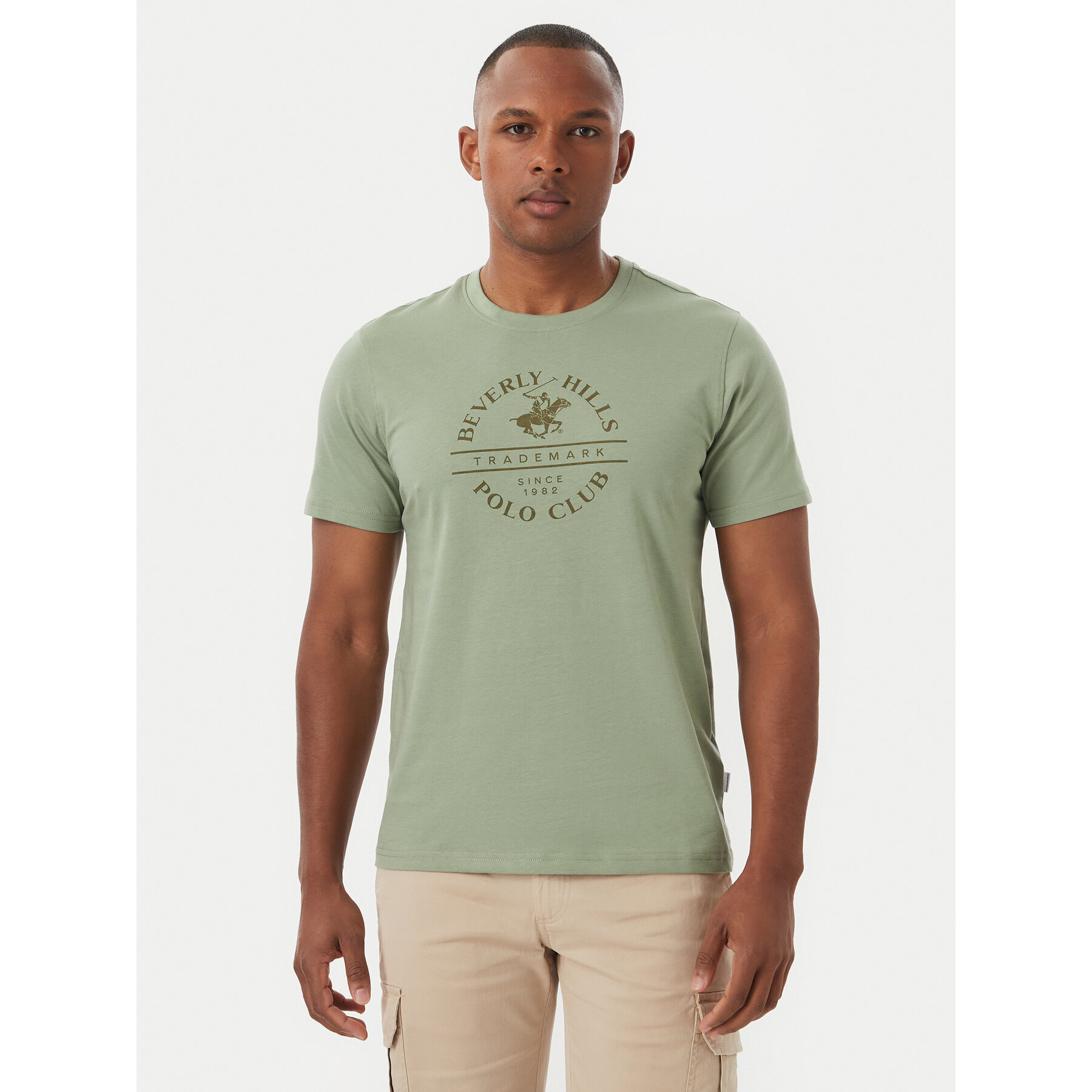 Beverly Hills Polo Club Majica M1369 Zelena Regular Fit