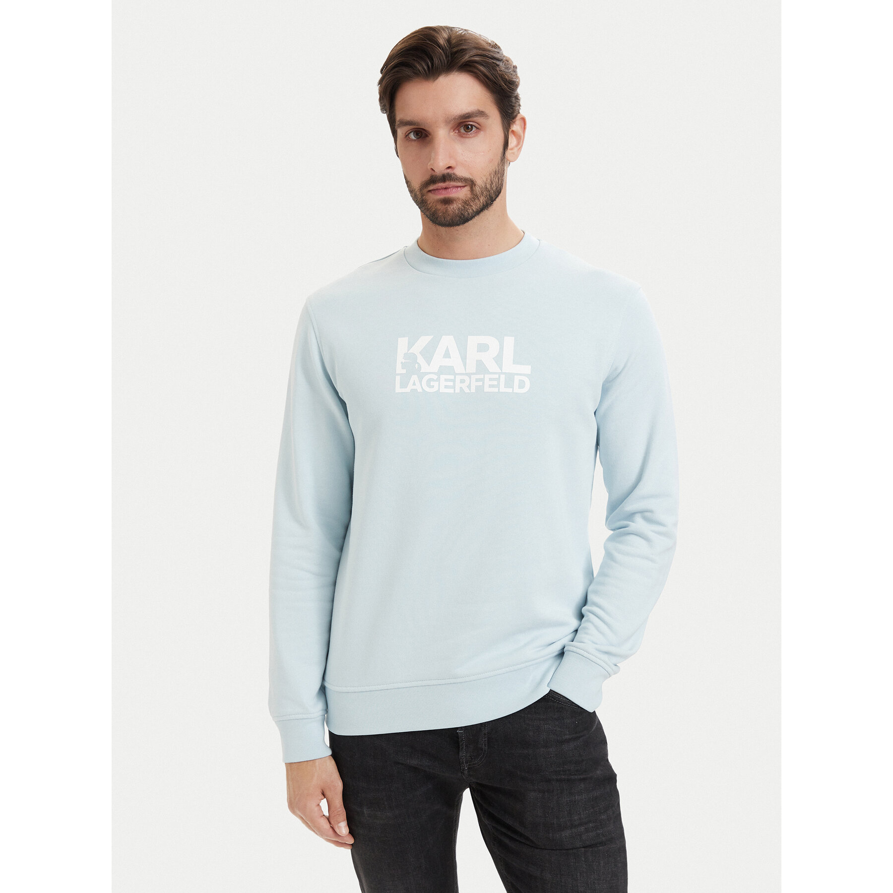 KARL LAGERFELD Sweatshirt 705780 563917 Hellblau Regular Fit
