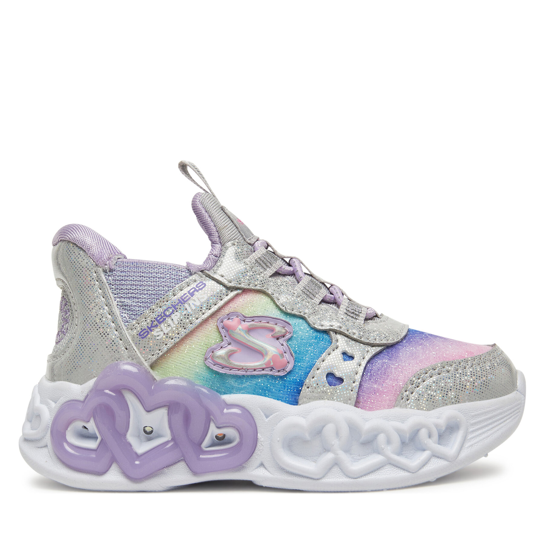 Sneakers Skechers Infinite Heart Lights-Eternal Shimmer 303755N/SMLT Argintiu