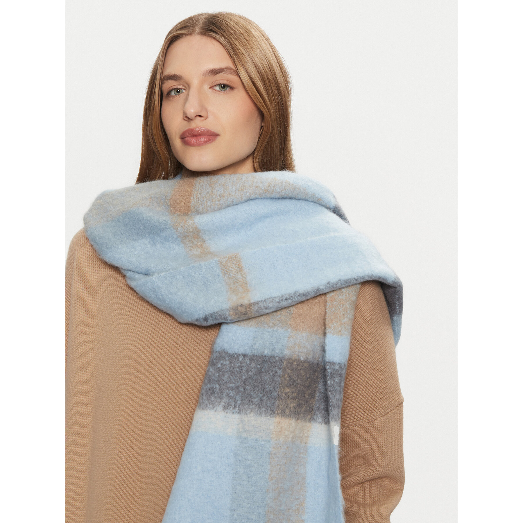 Écharpe Pieces Bea 17105951 Bleu