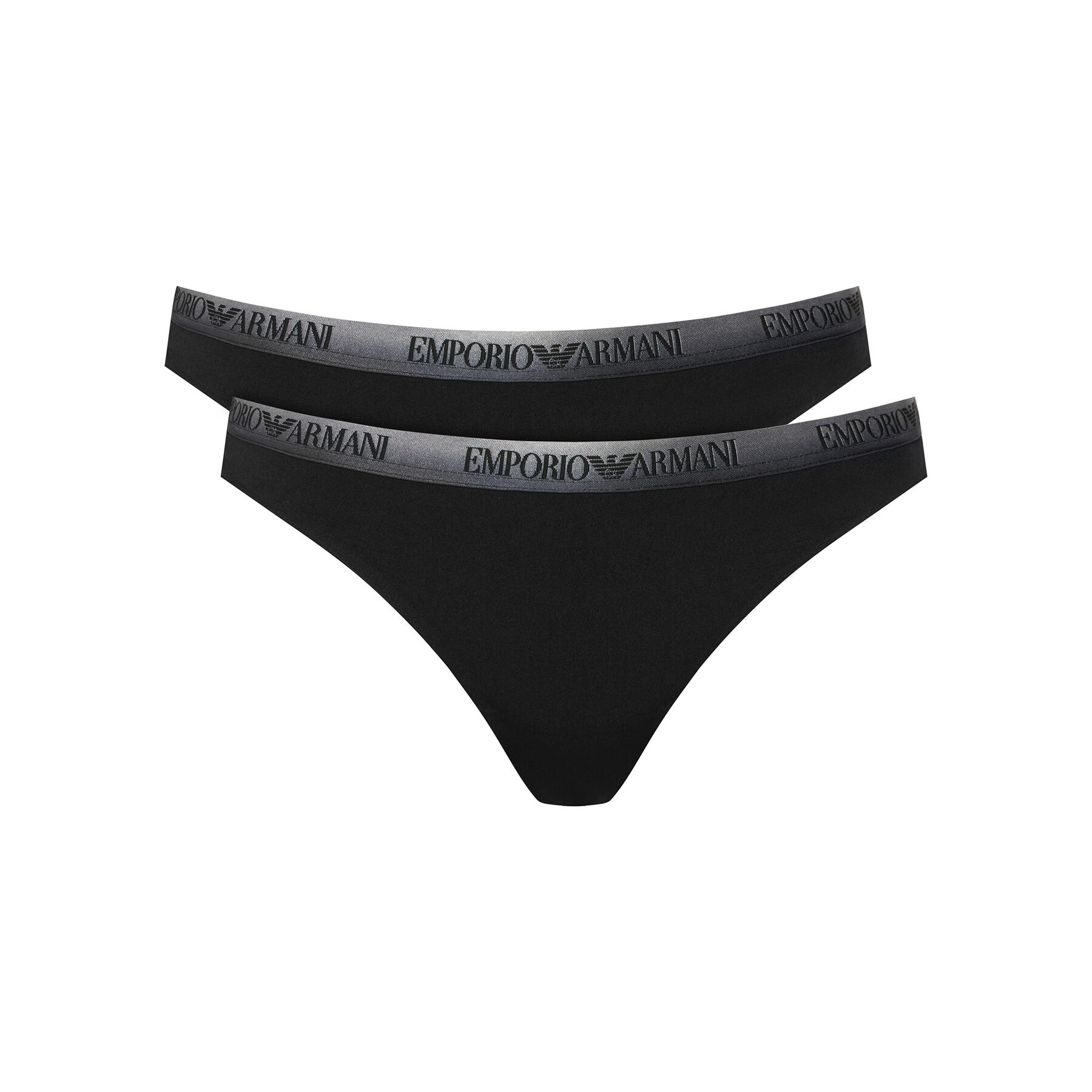 Emporio Armani Underwear String-Set EW000402 AF25572 UC001 Schwarz