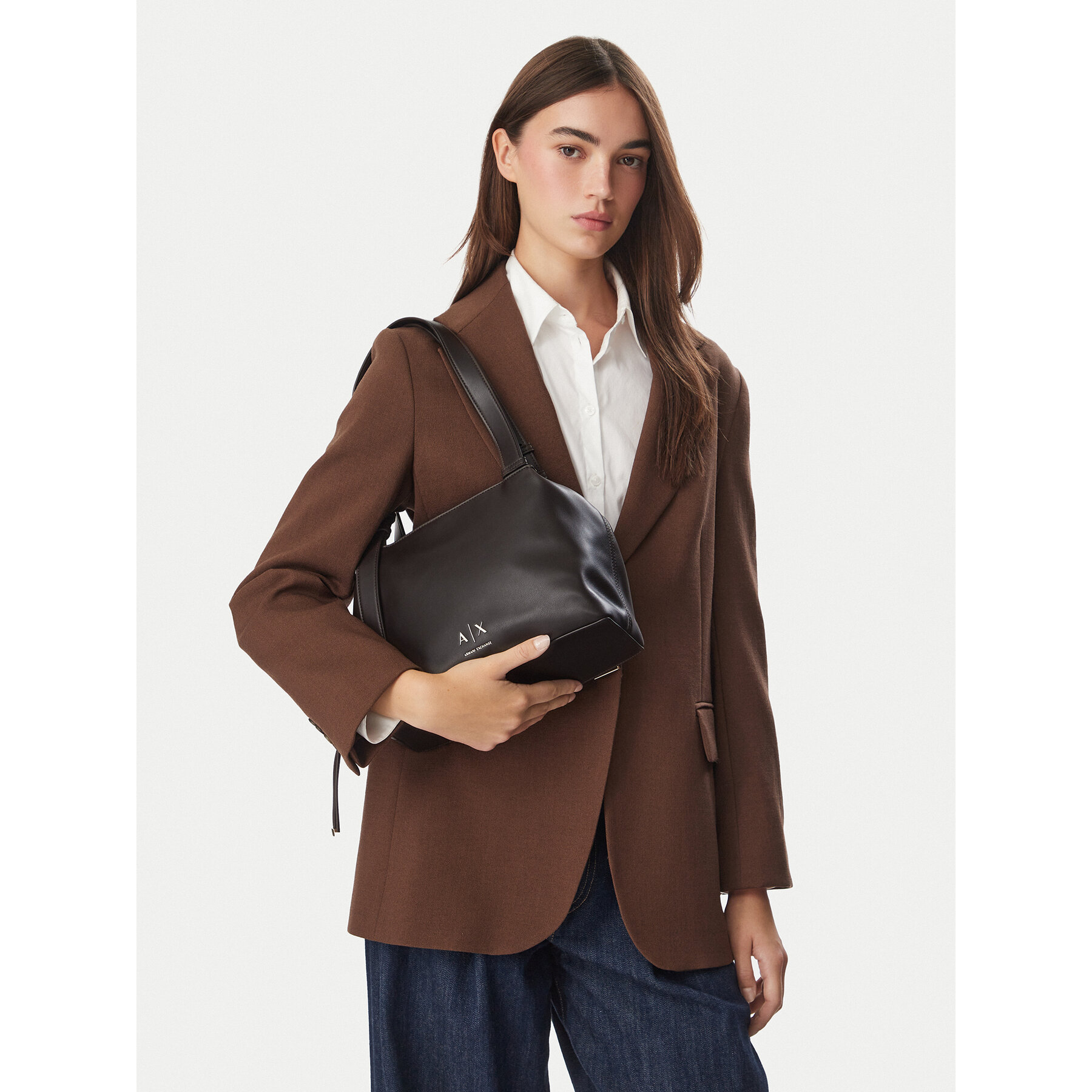 Kabelka Armani Exchange XW002604 AF19902 U6032 Tmavo hnedá