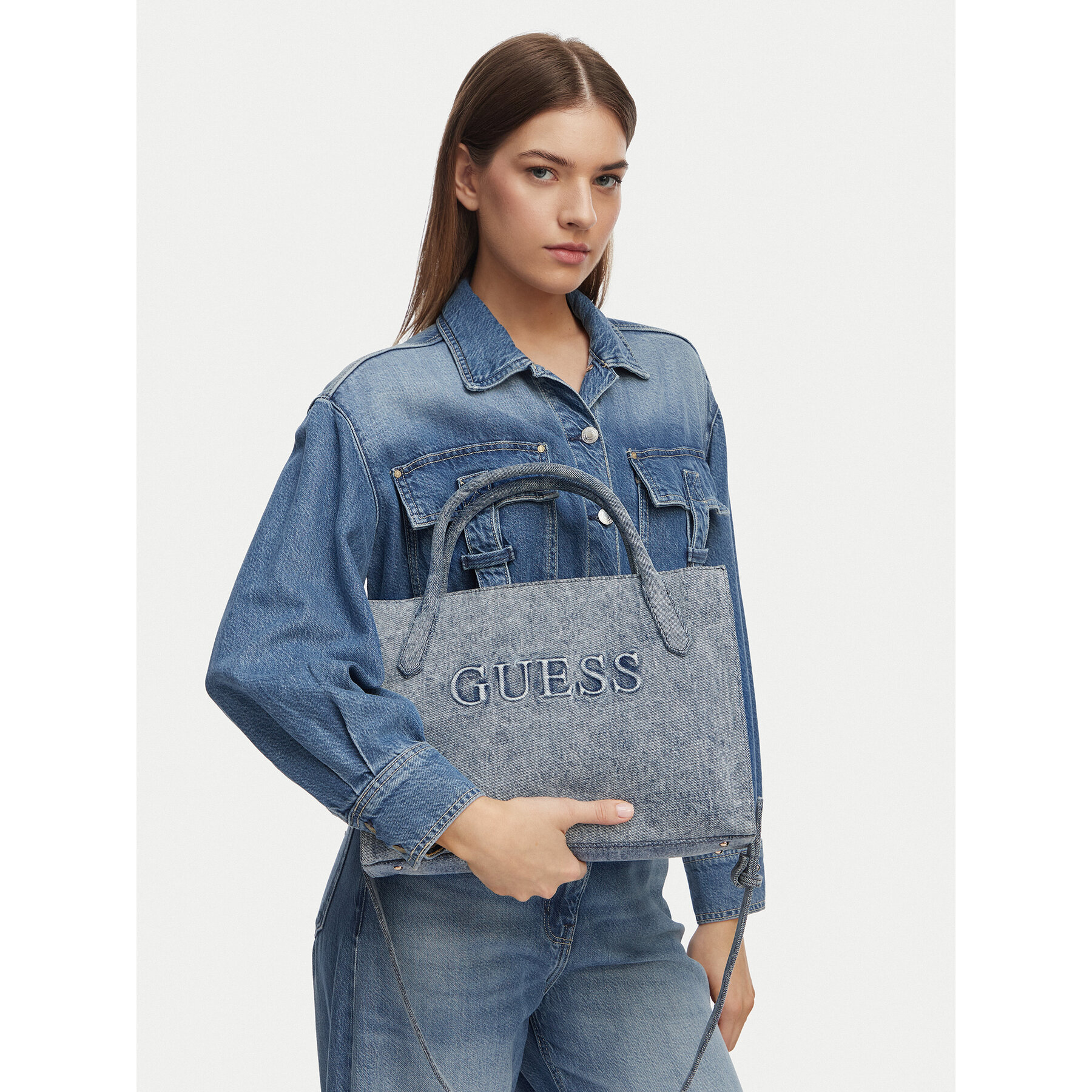 Kabelka Guess Jodi HWDG97 69220 Svetlo modrá