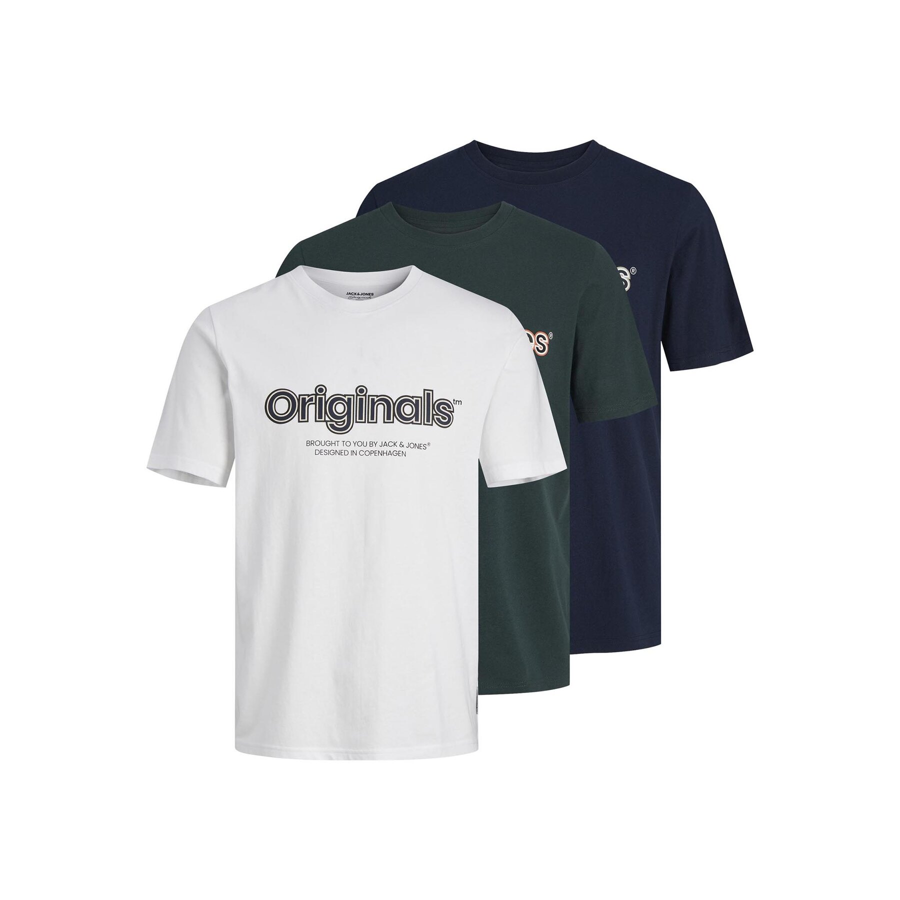 Jack & Jones Σετ 3 T-Shirts 12254138 Έγχρωμο Standard Fit