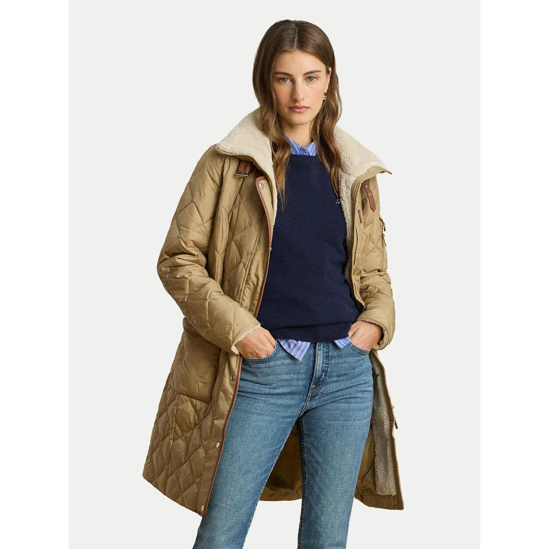LAUREN RALPH LAUREN Daunenjacke 297P04107001 Beige Regular Fit