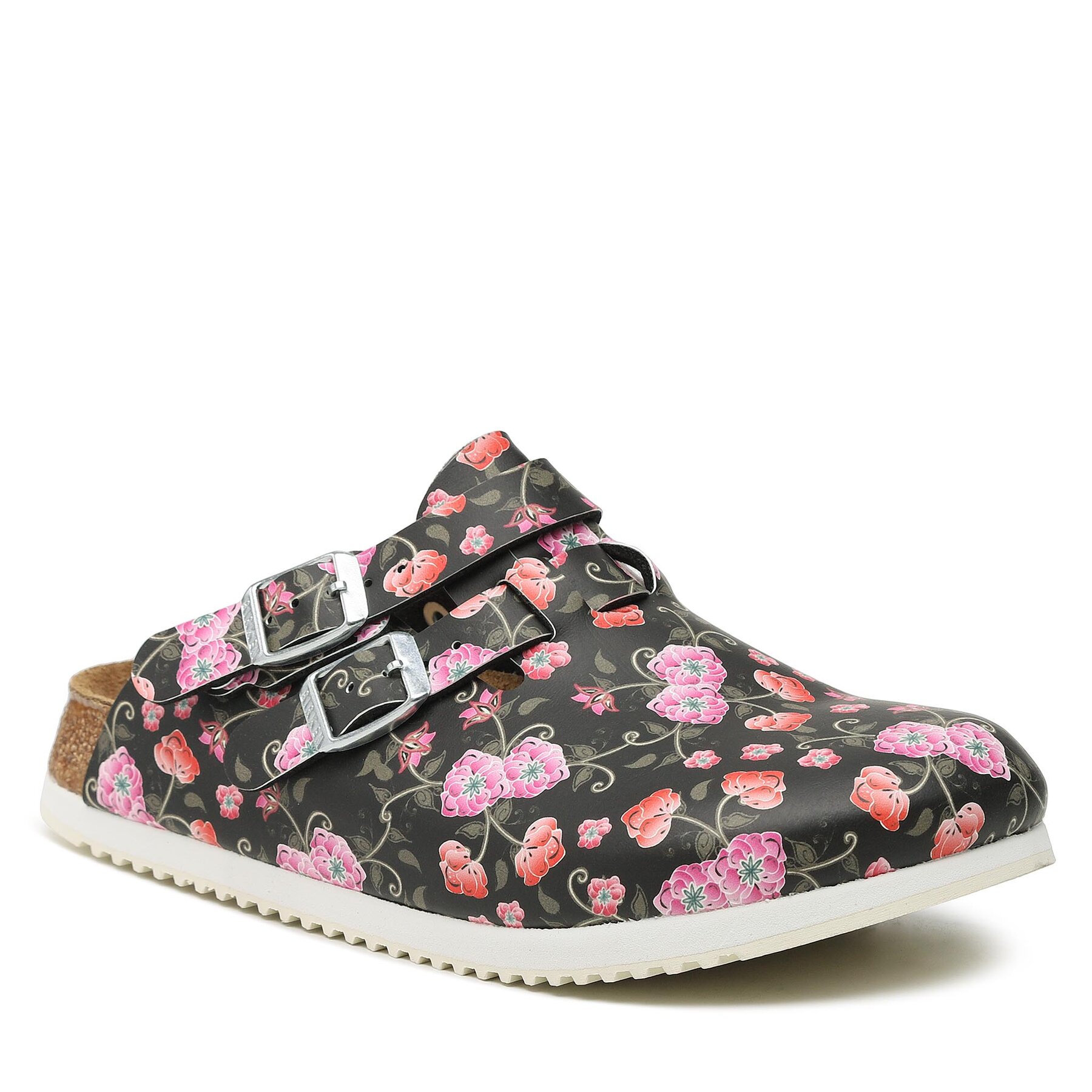 Șlapi Birkenstock Kay Prof 1016662 Blooming Roses Black 1016662 imagine super redus 2022