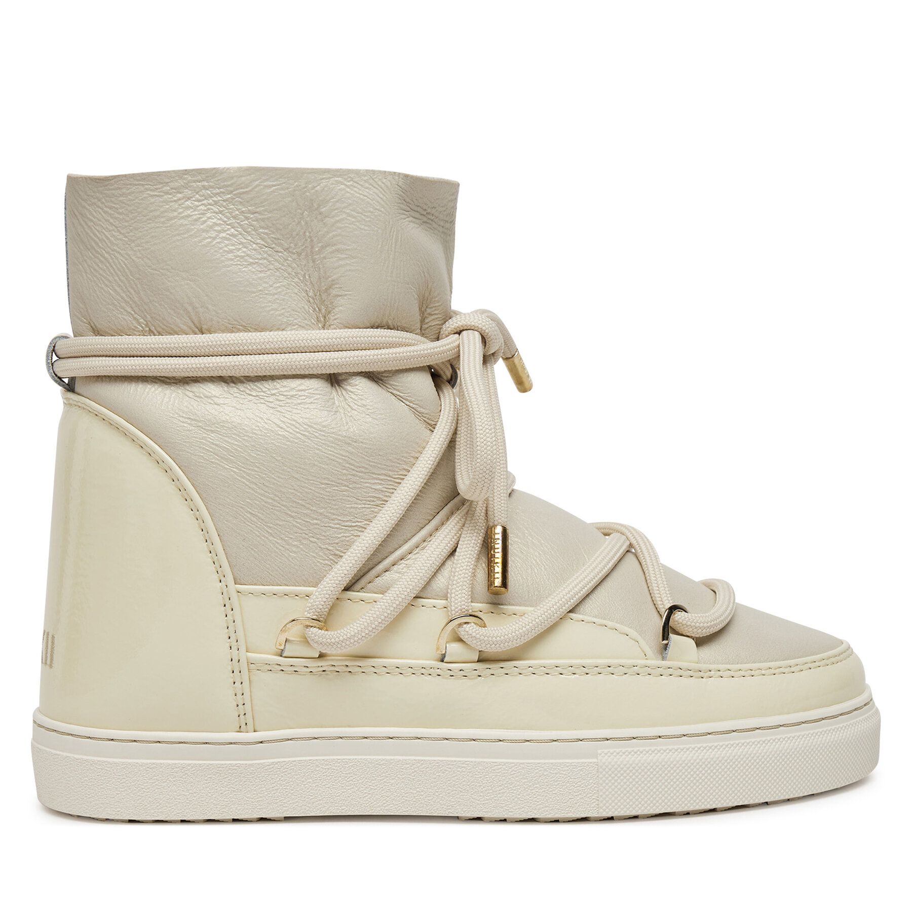 Cizme de zăpadă Inuikii Gloss Wedge 75203-007 Écru