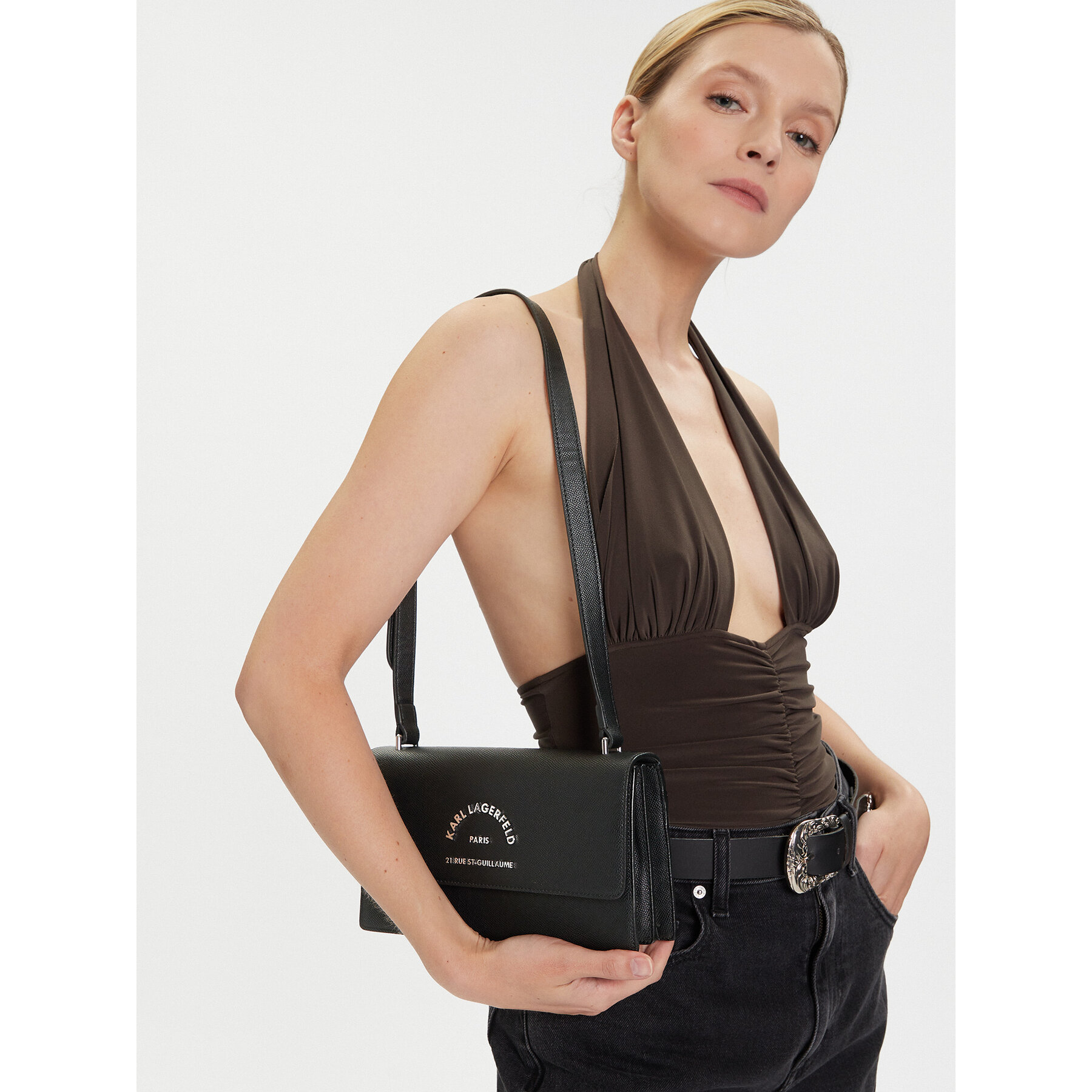 Geantă KARL LAGERFELD 240W3109 Negru