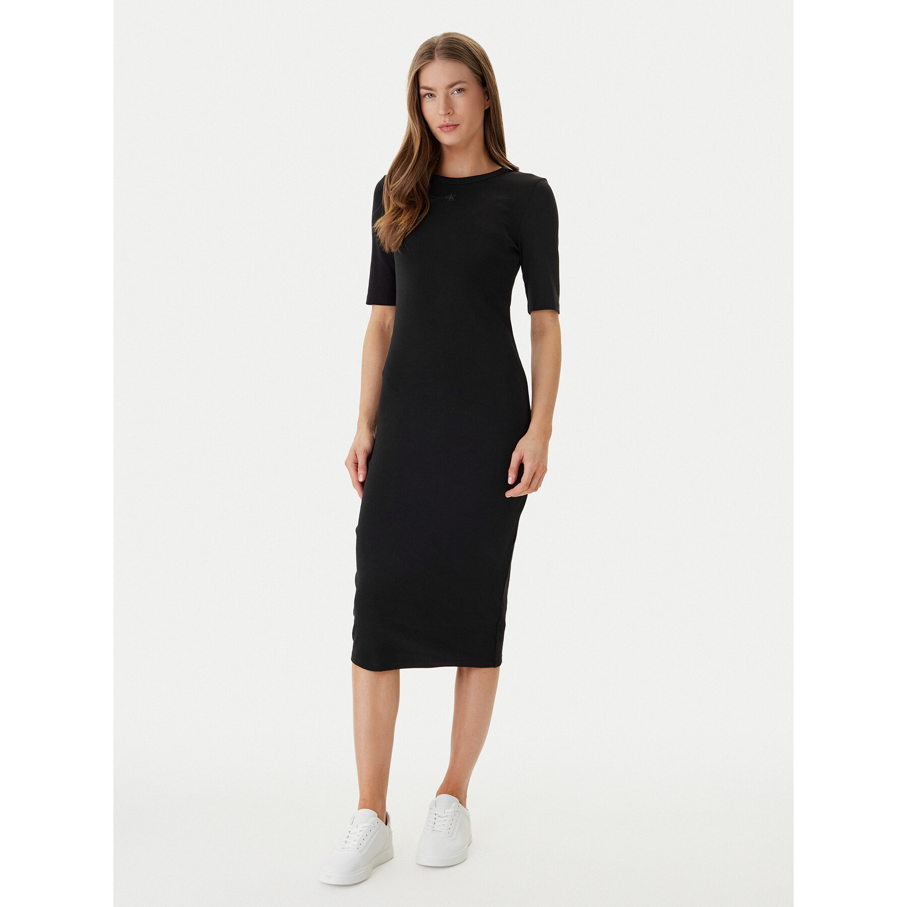 Calvin Klein Jeans Kleid für den Alltag LV047D217G Schwarz Slim Fit