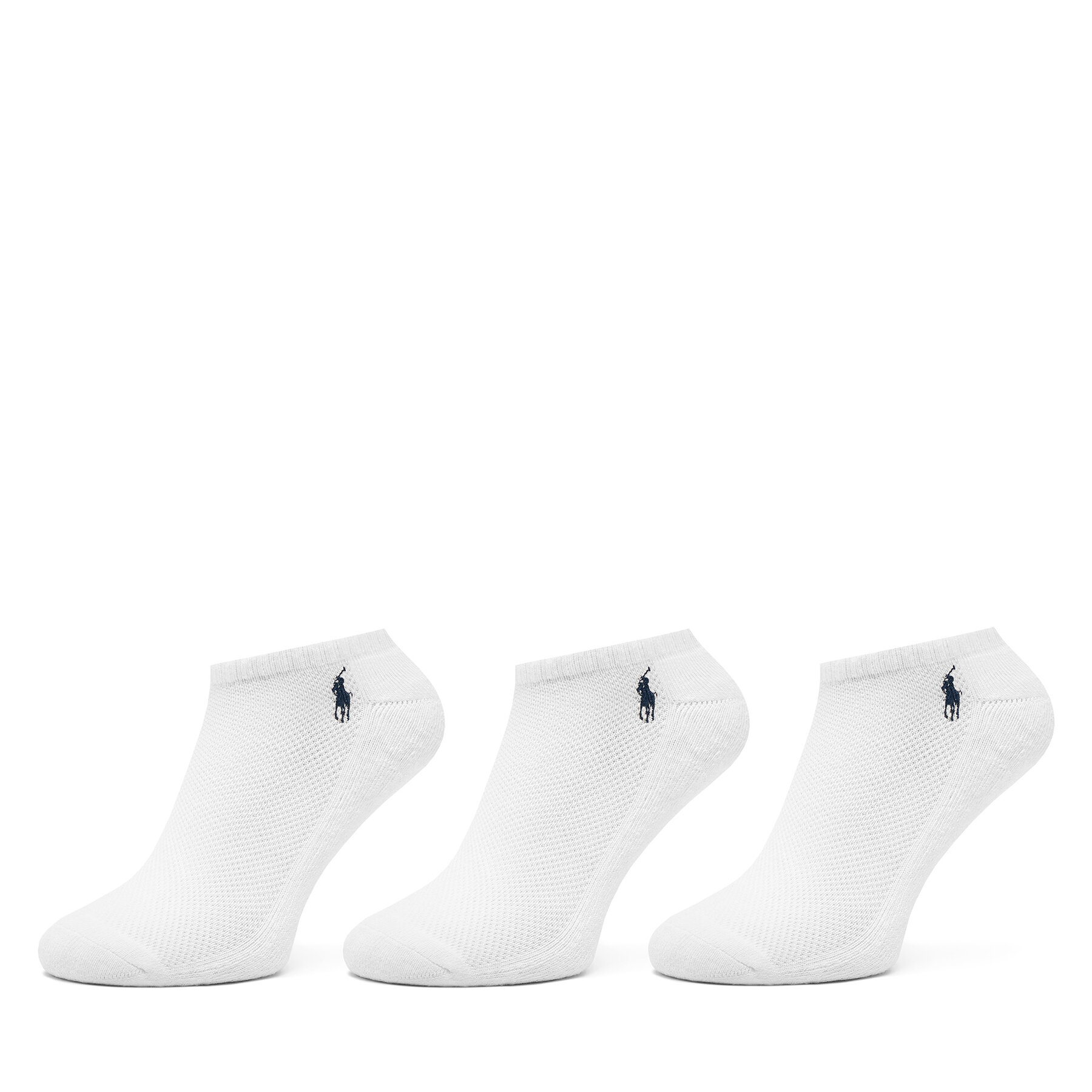 Set di 3 paia di calzini corti da donna Polo Ralph Lauren 455972885003 Bianco, Taglia 40_43, taglia : 40_43
