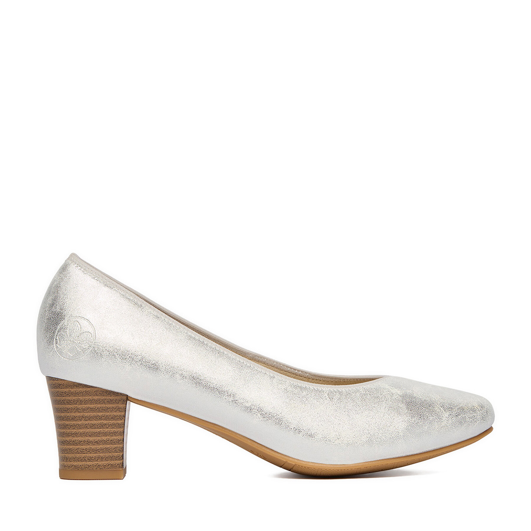 Γοβάκια Rieker 44650-90 Ασημί