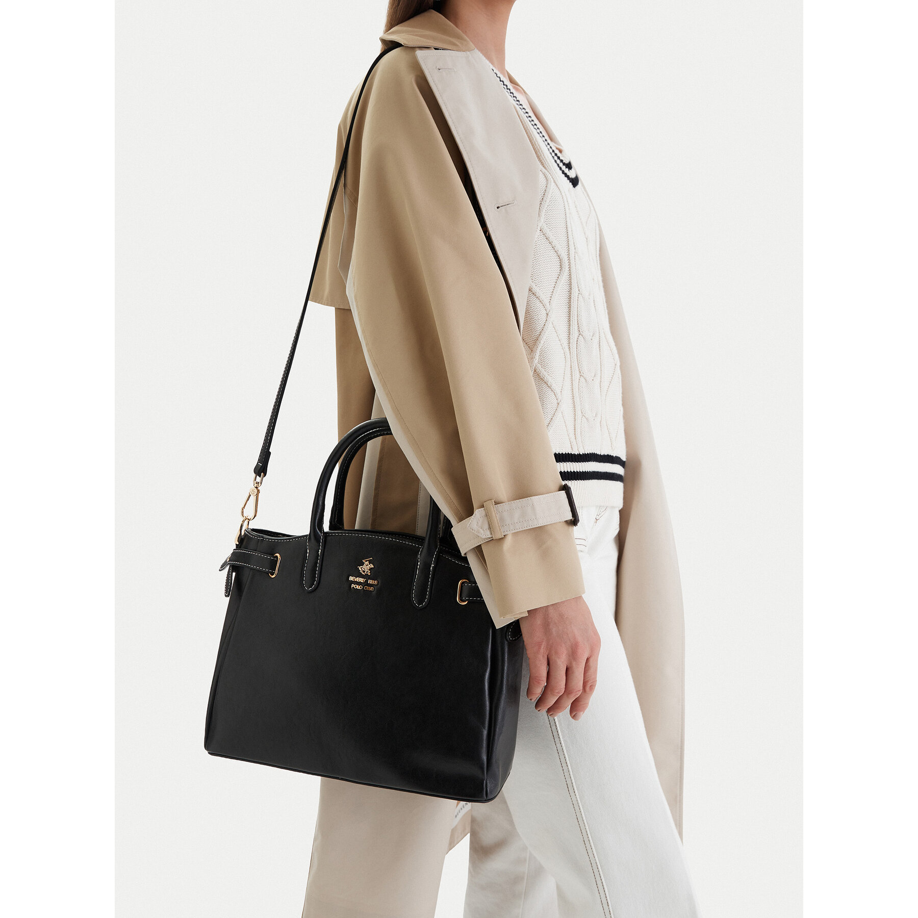 Дамска чанта Beverly Hills Polo Club EO-BHPC-C-009-09 Черен