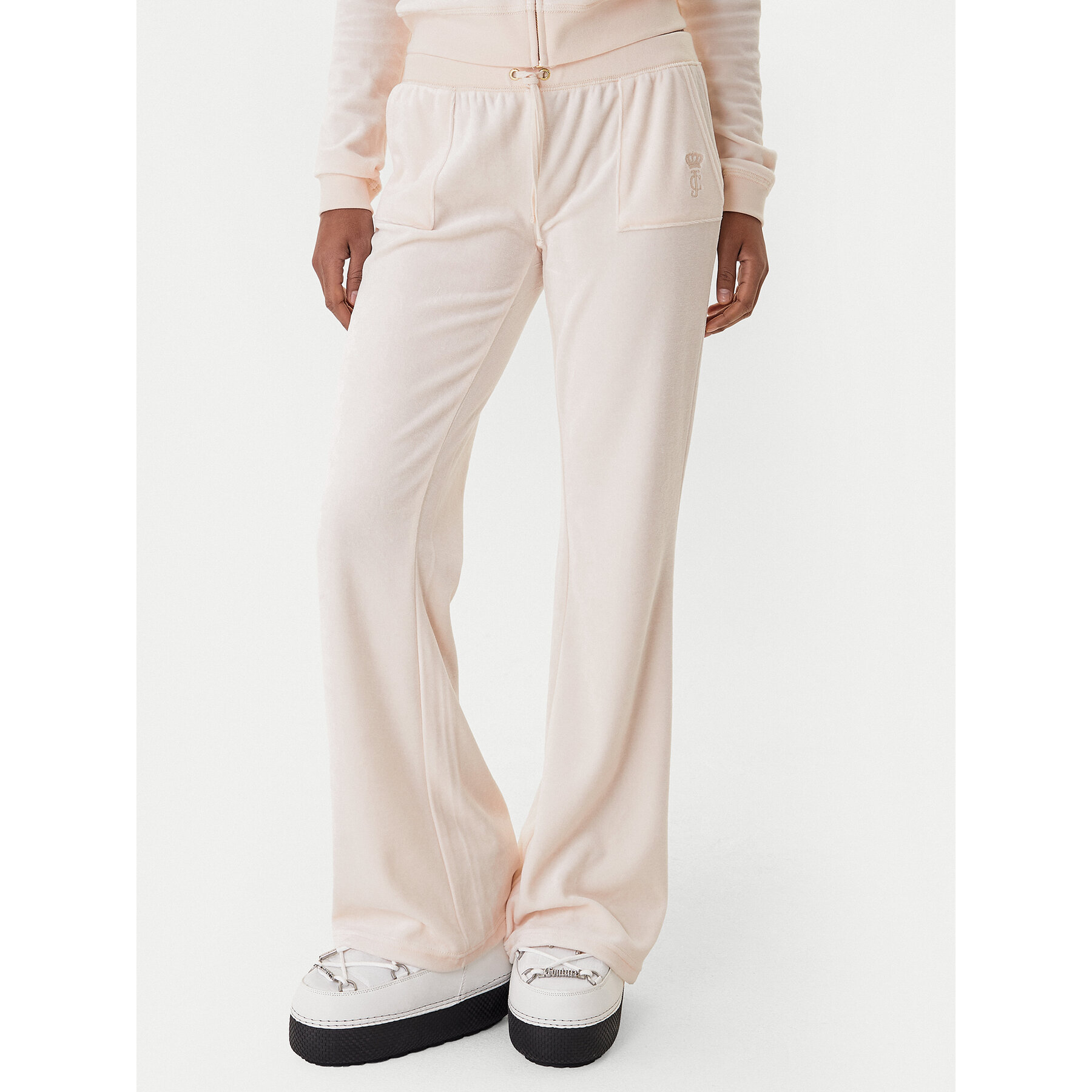 Juicy Couture Donji dio trenerke Caisa JCSEBJ008G Ružičasta Slim Fit