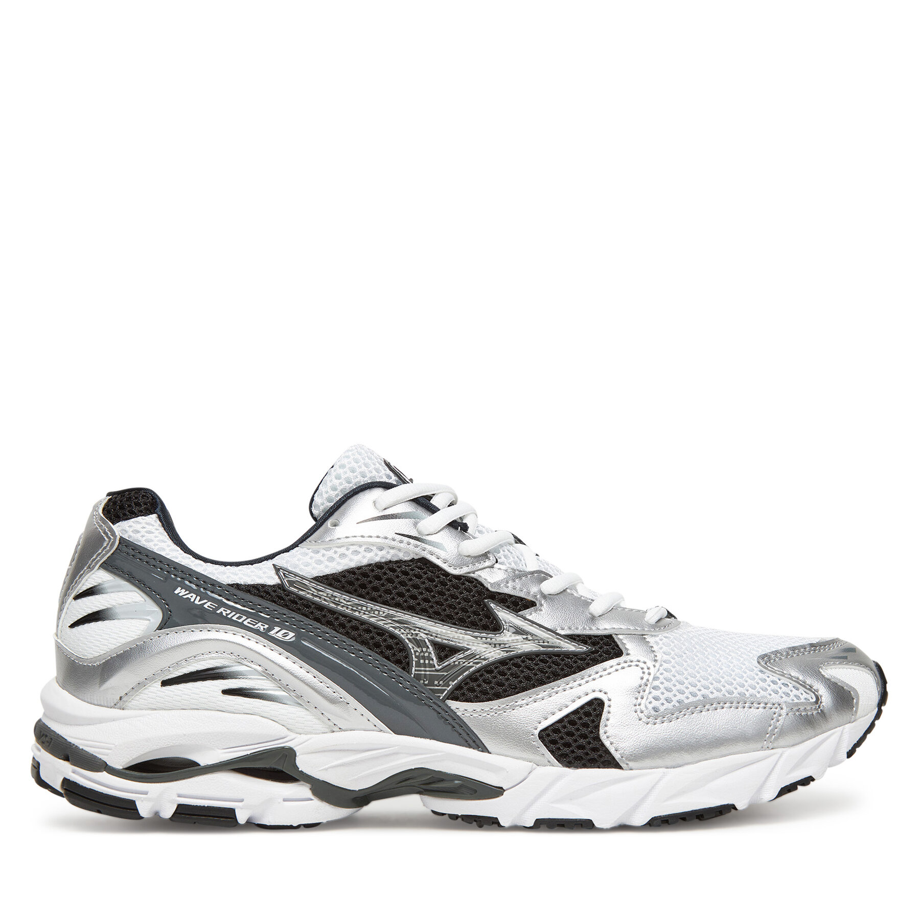 Męskie Sneakersy Mizuno, Rozmiar 46 Srebrny Wave Rider 10 D1GA2104