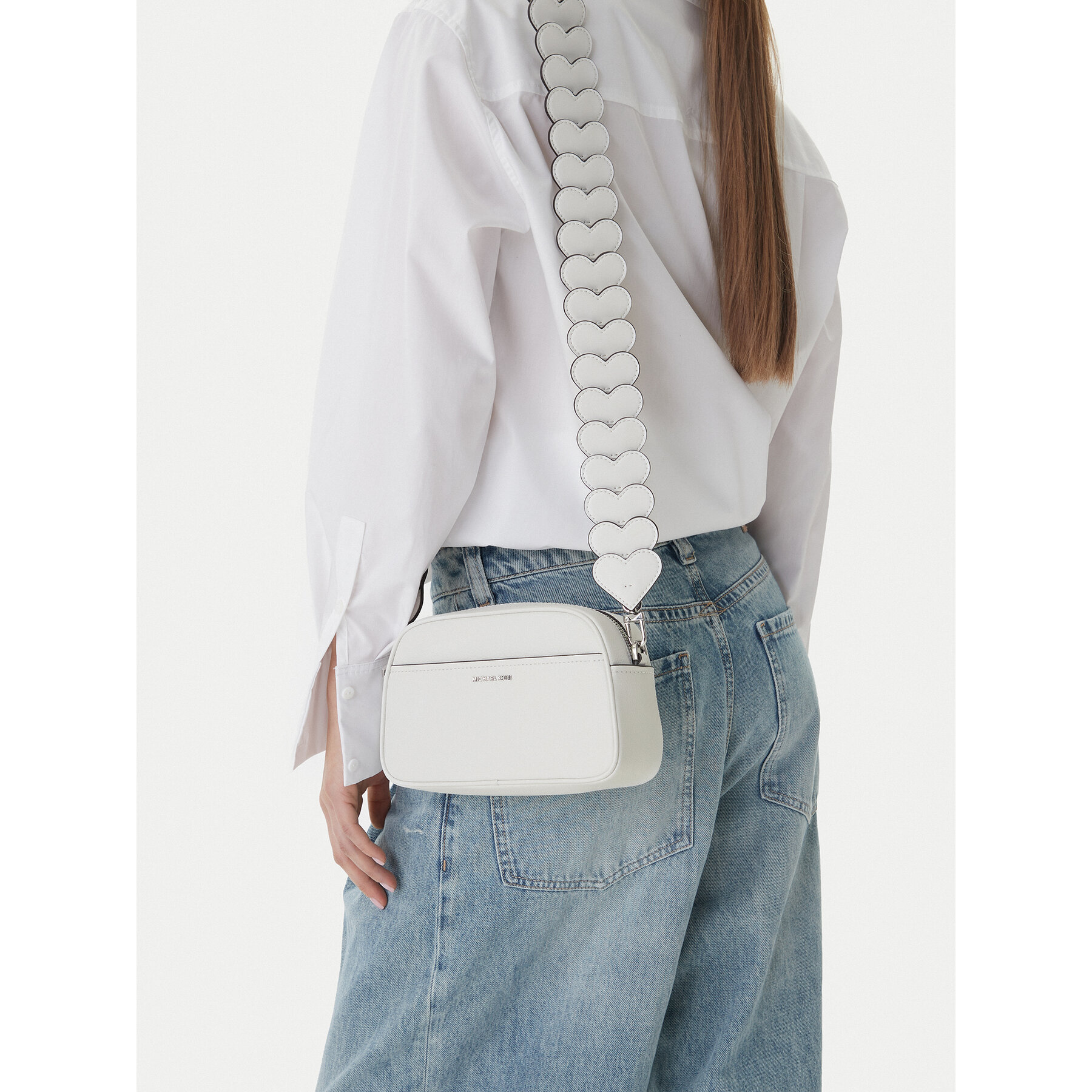 Geantă MICHAEL Michael Kors 32R6SJ6C5Y Alb