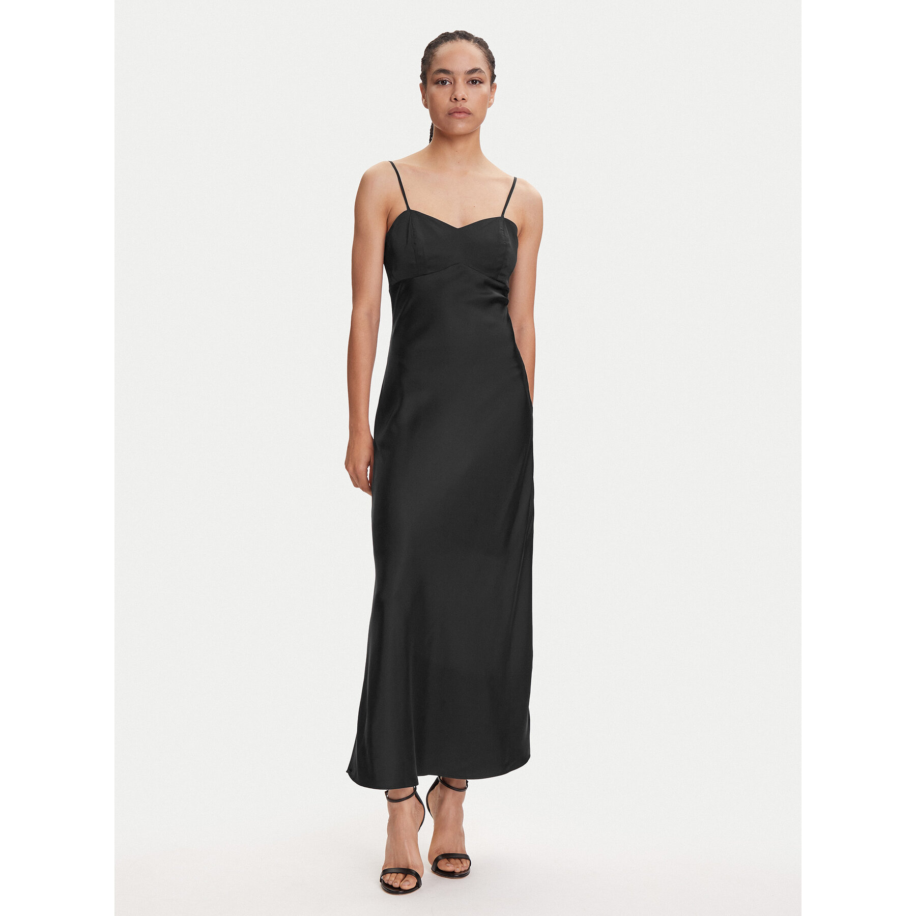 Guess Abendkleid W5YK35 WHEZ2 Schwarz Slim Fit