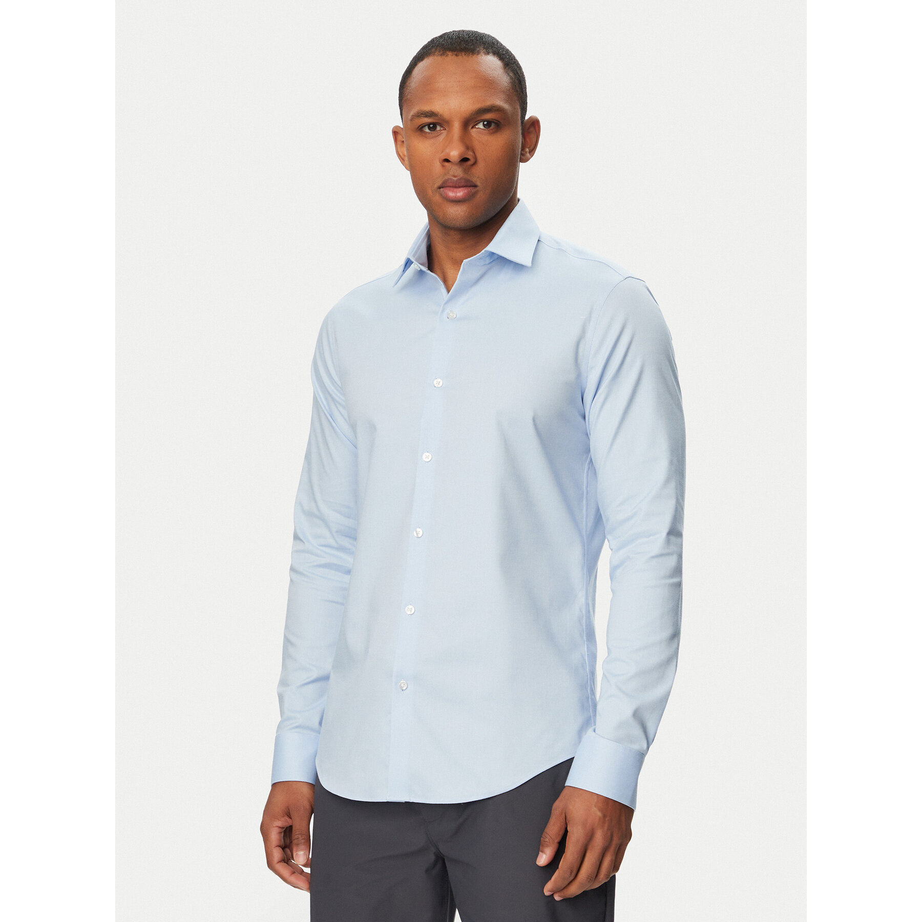 Calvin Klein Hemd LV019EU006 Hellblau Slim Fit