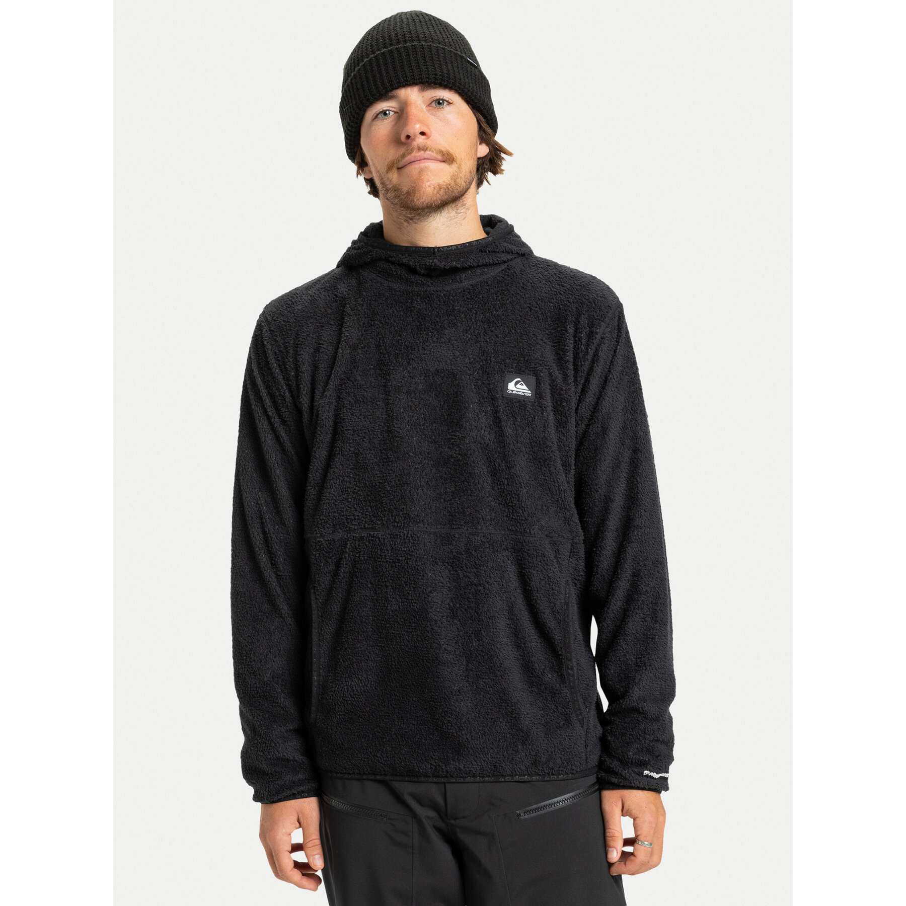 Quiksilver Fleecejacke Warm Up Hoodie EQYPF03079 Schwarz Regular Fit
