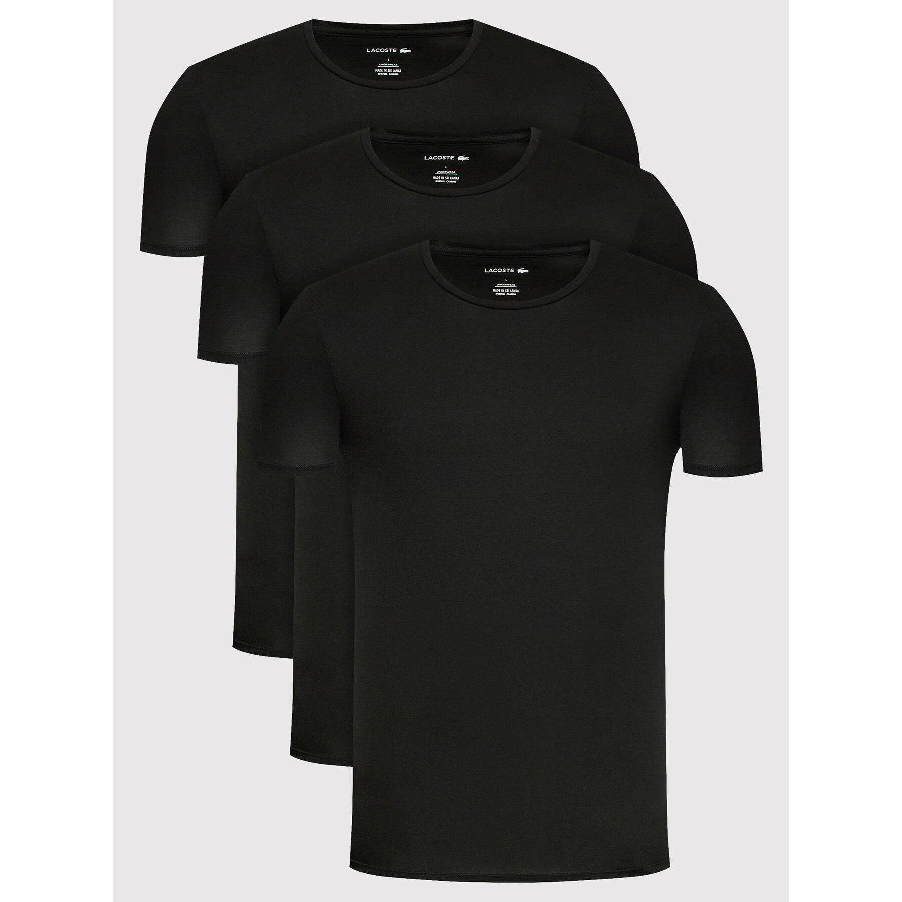 Lacoste Set di t-shirt TH3321 Nero Slim Fit