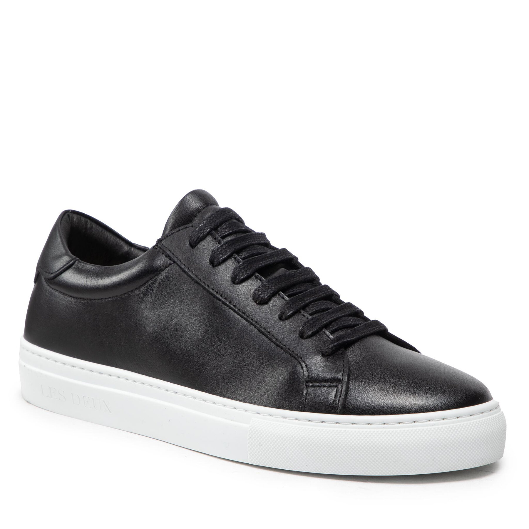 Sneakers Les Deux Theodor Leather Sneaker LDM801022 Black/White 100201