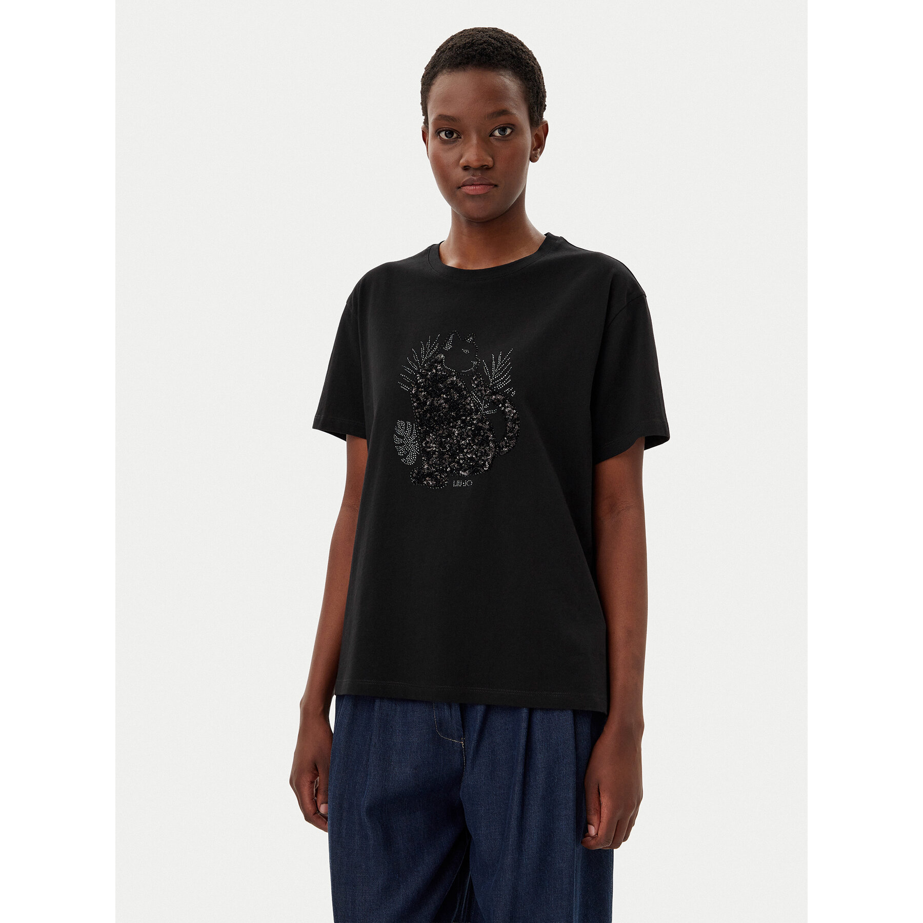 Liu Jo T-Shirt WA5230 JS904 Μαύρο Regular Fit