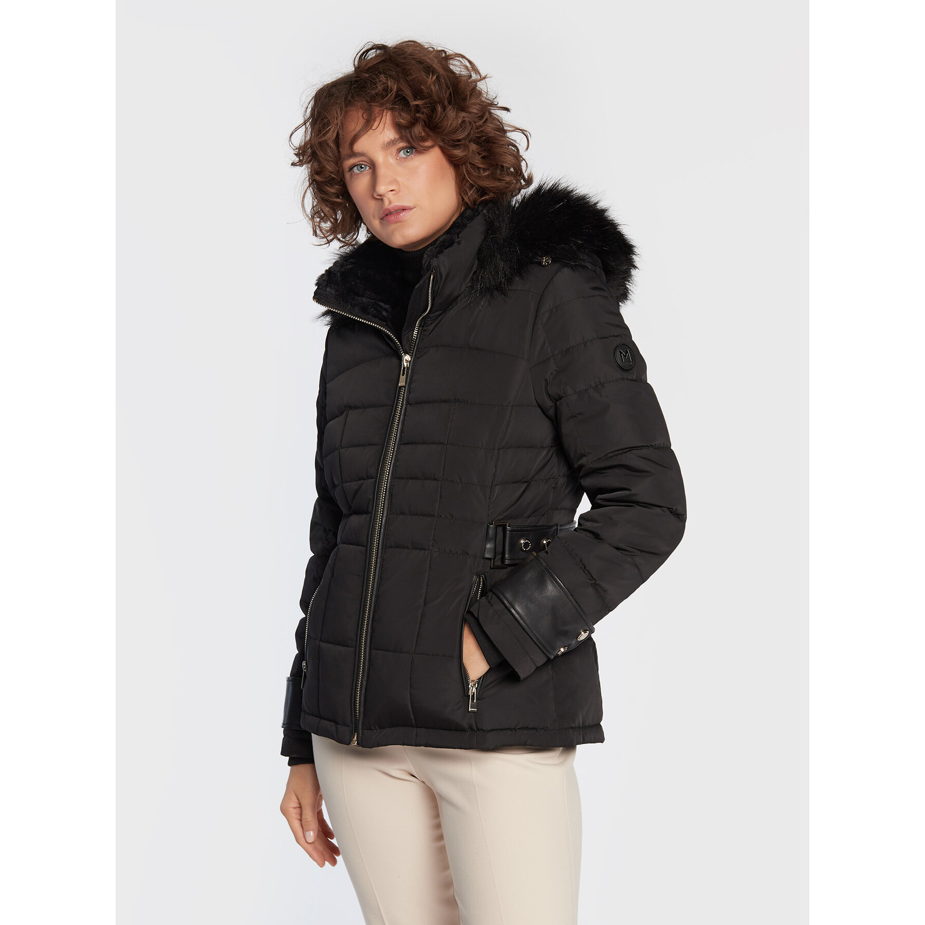 Morgan Winterjacke 212-GNINAE Schwarz Regular Fit