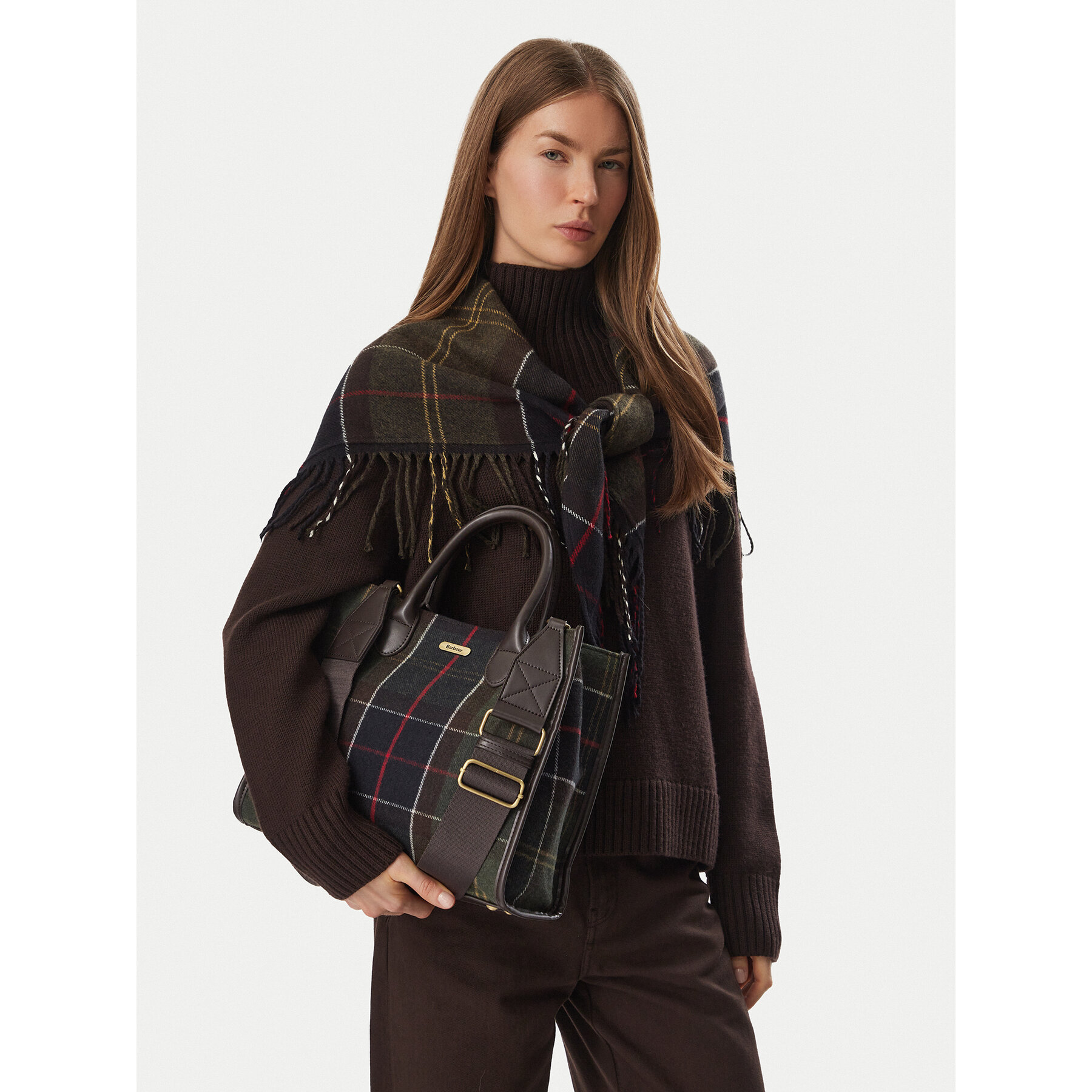 Rankinė Barbour Barbour Barrhill Tartan Tote Bag LBA0423OL91 Ruda