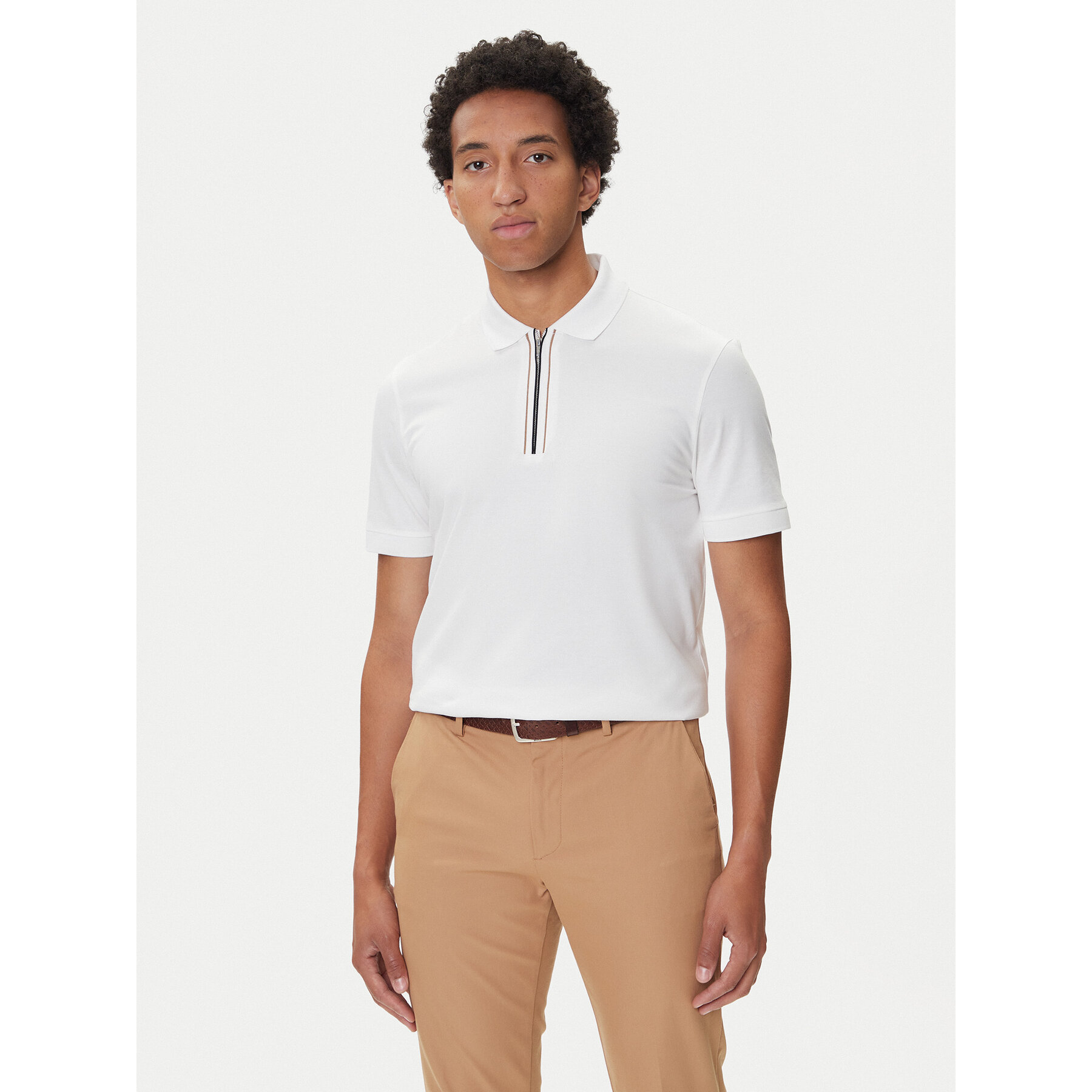 BOSS Poloshirt H-Paras 65 50543880 Weiß Regular Fit