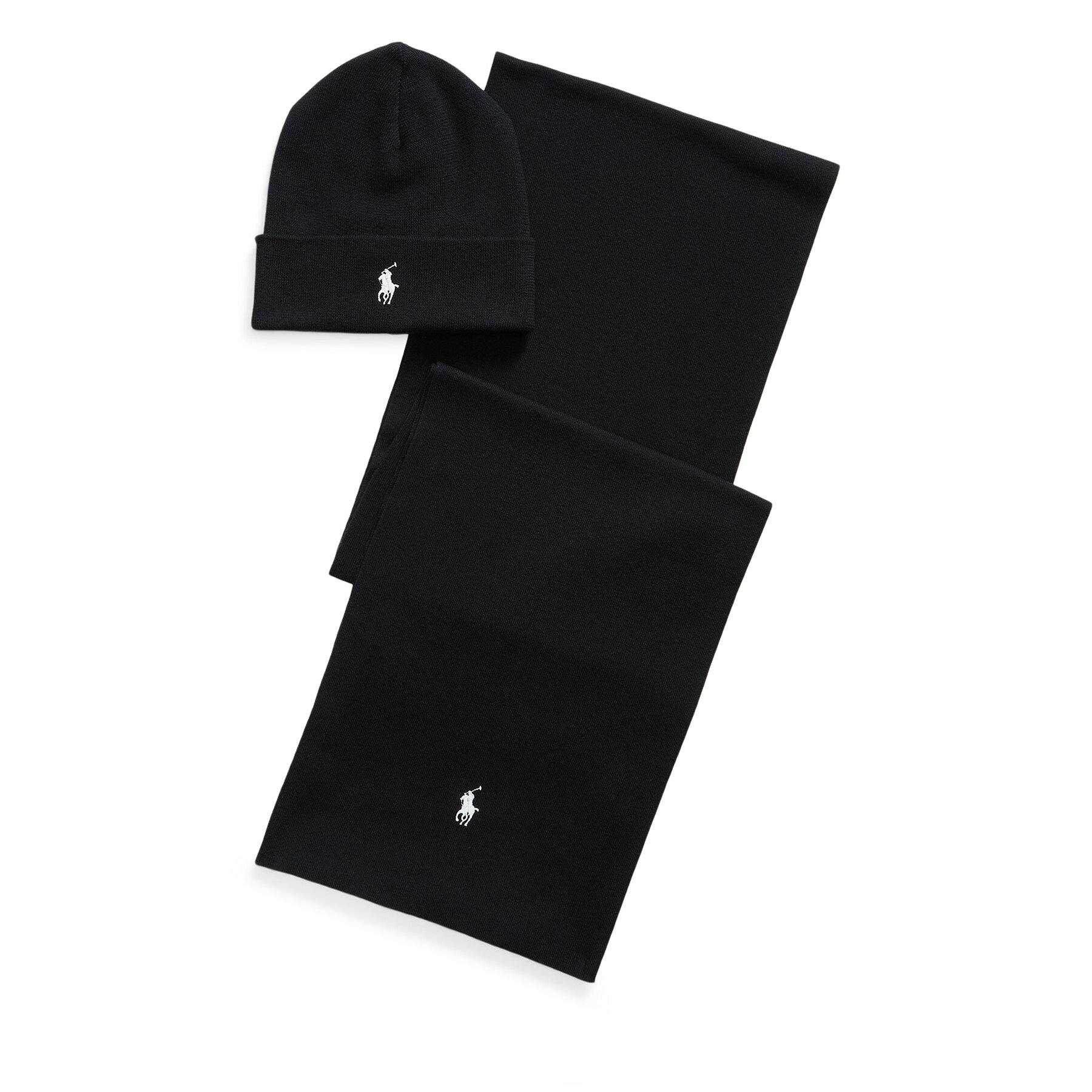 Šalles un cepures komplekts Polo Ralph Lauren 710B28980002 Melns