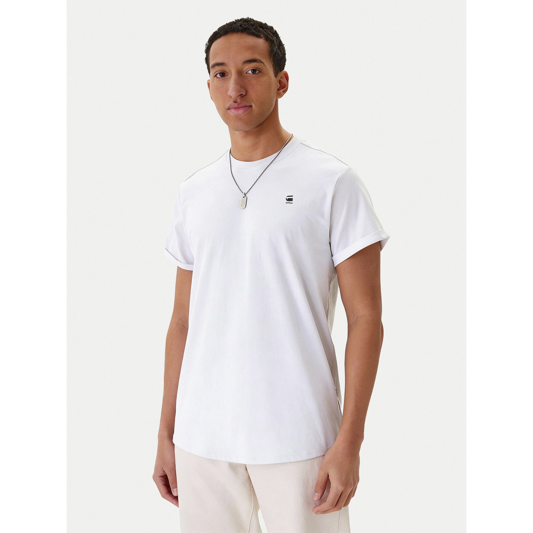 G-Star Raw T-Shirt Lash D16396-B353-110 L Λευκό Relaxed Fit