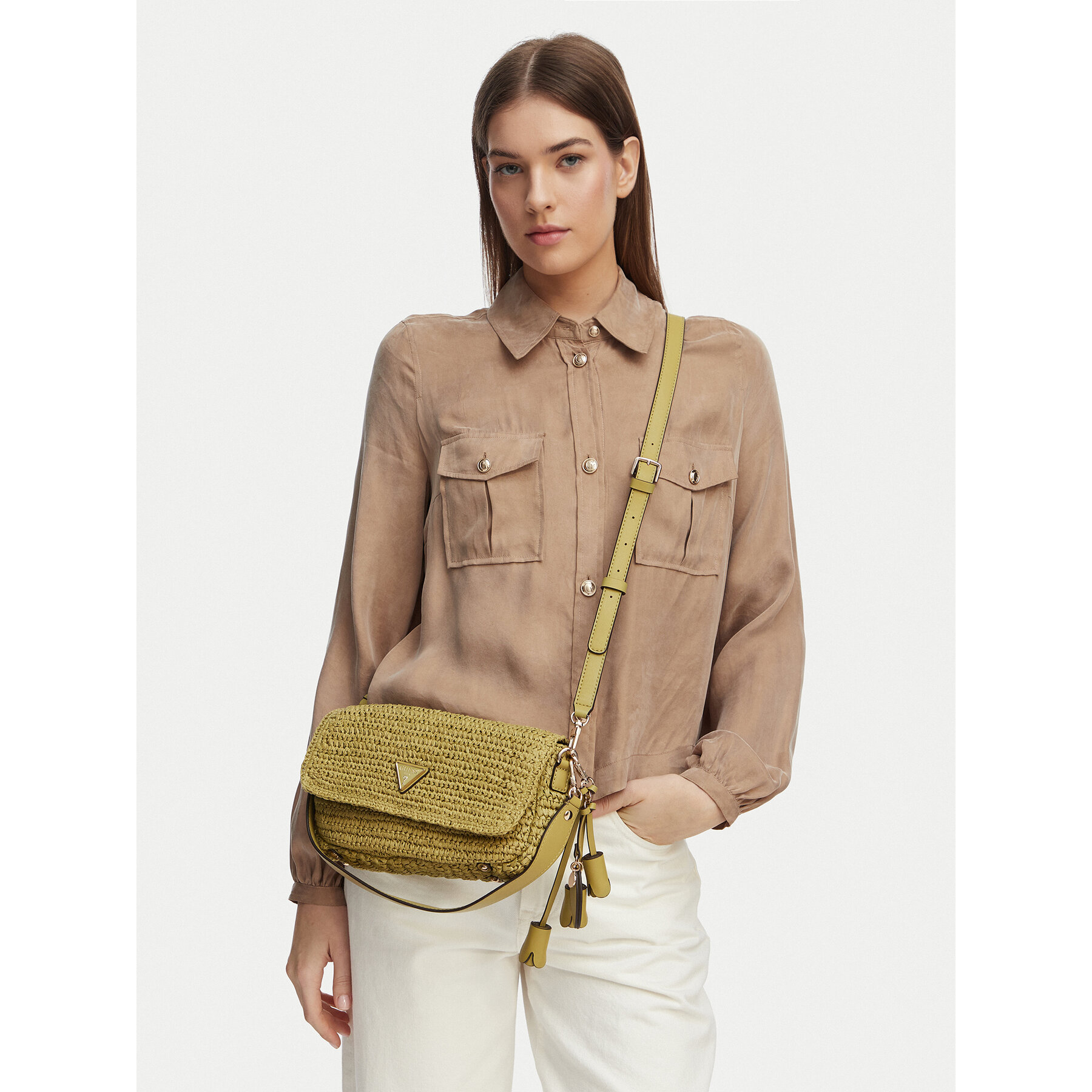 Geantă Guess Ofelia HWWG99 23190 Verde deschis