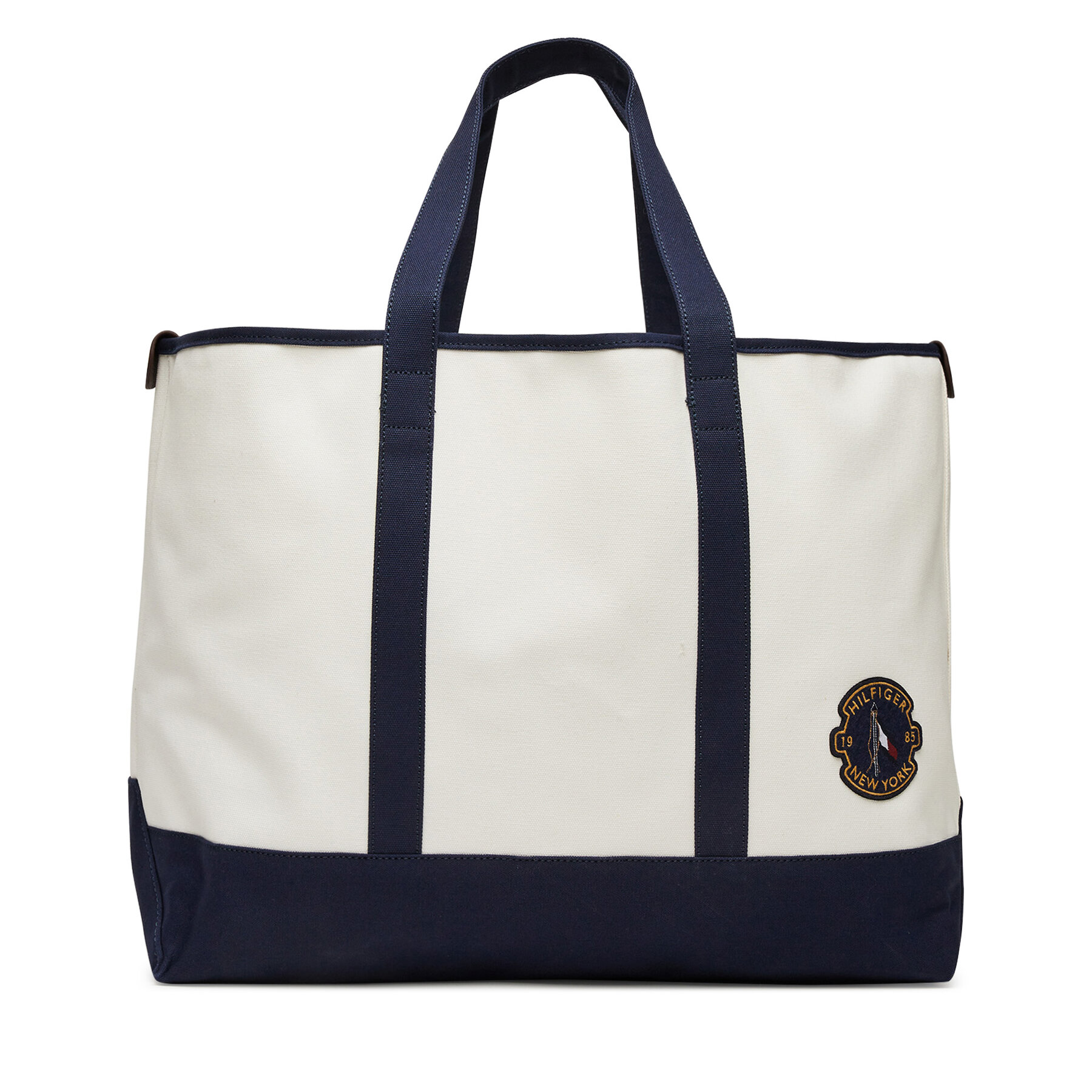 Geantă Tommy Hilfiger Th Summer Tote AM0AM13557 Alb