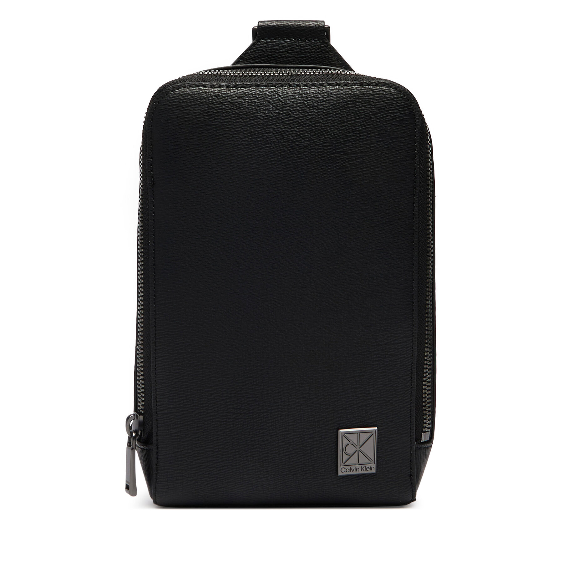 Geantă crossover Calvin Klein Emblem Hw Sling LV04D3292G Negru